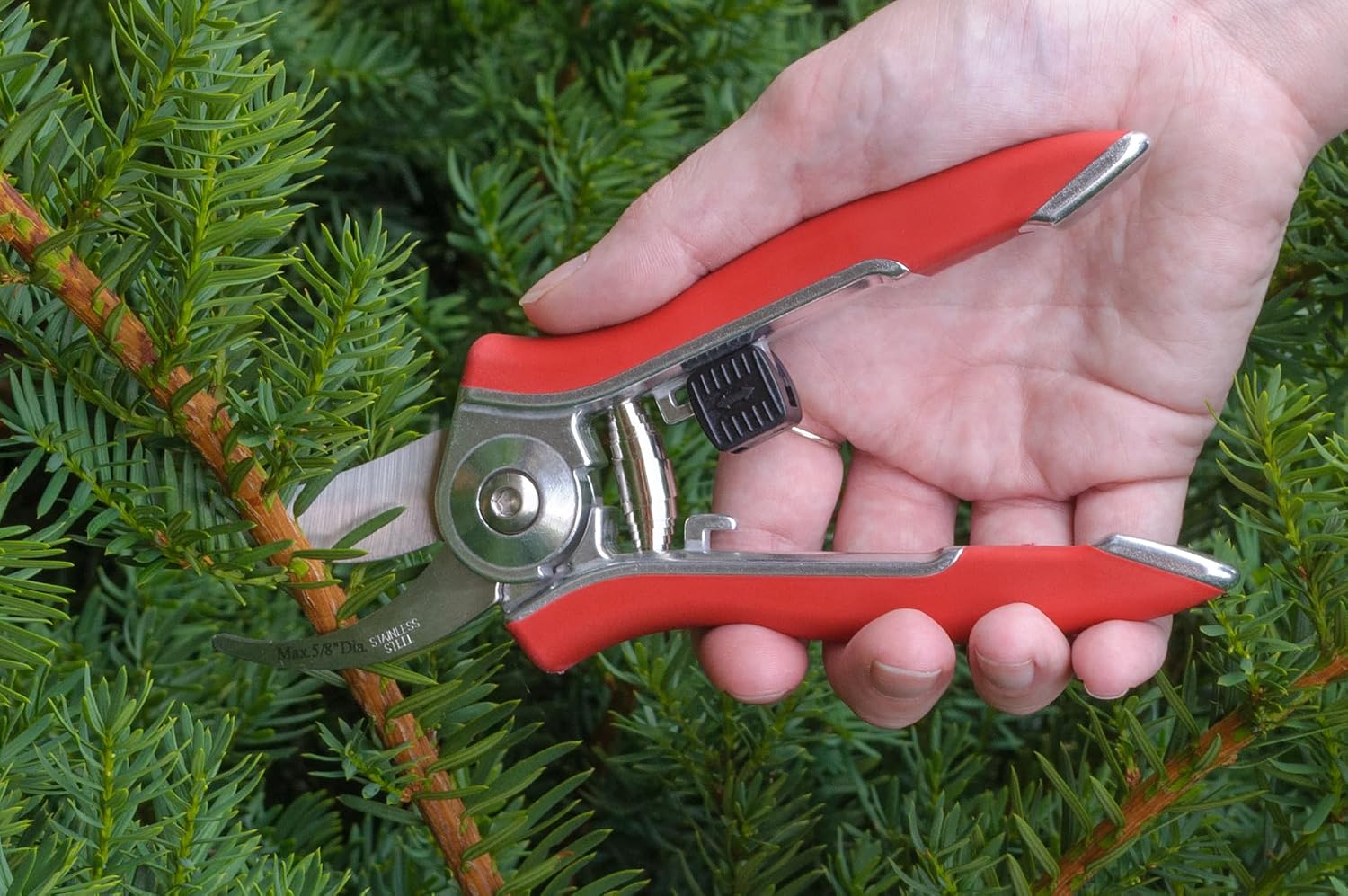 Dramm 18043 ColorPoint Bypass Pruner with Stainless Steel Blade, Yellow