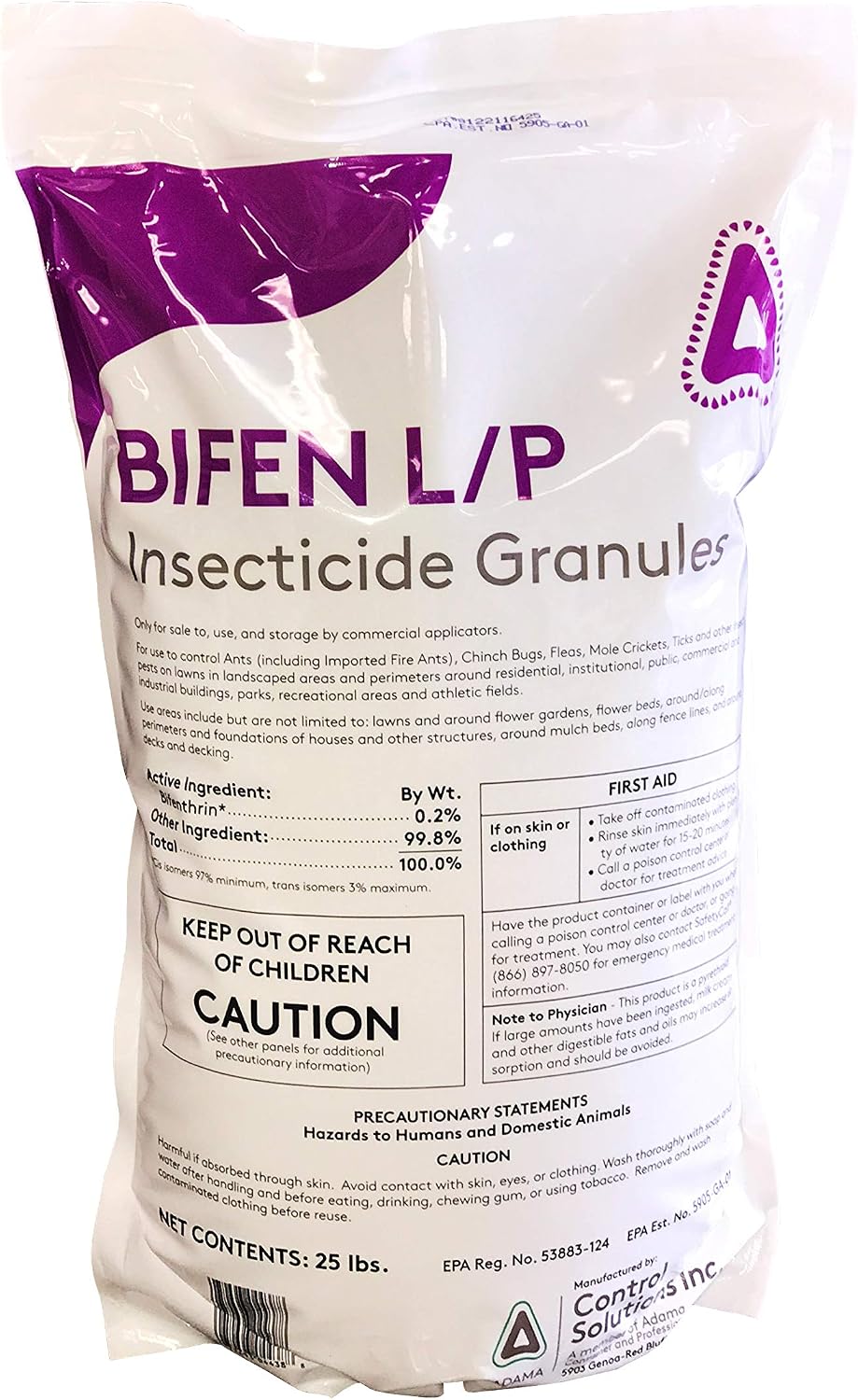 Control Solutions Bifen LP Granules for Insects- 1 Bag (25 lbs.)