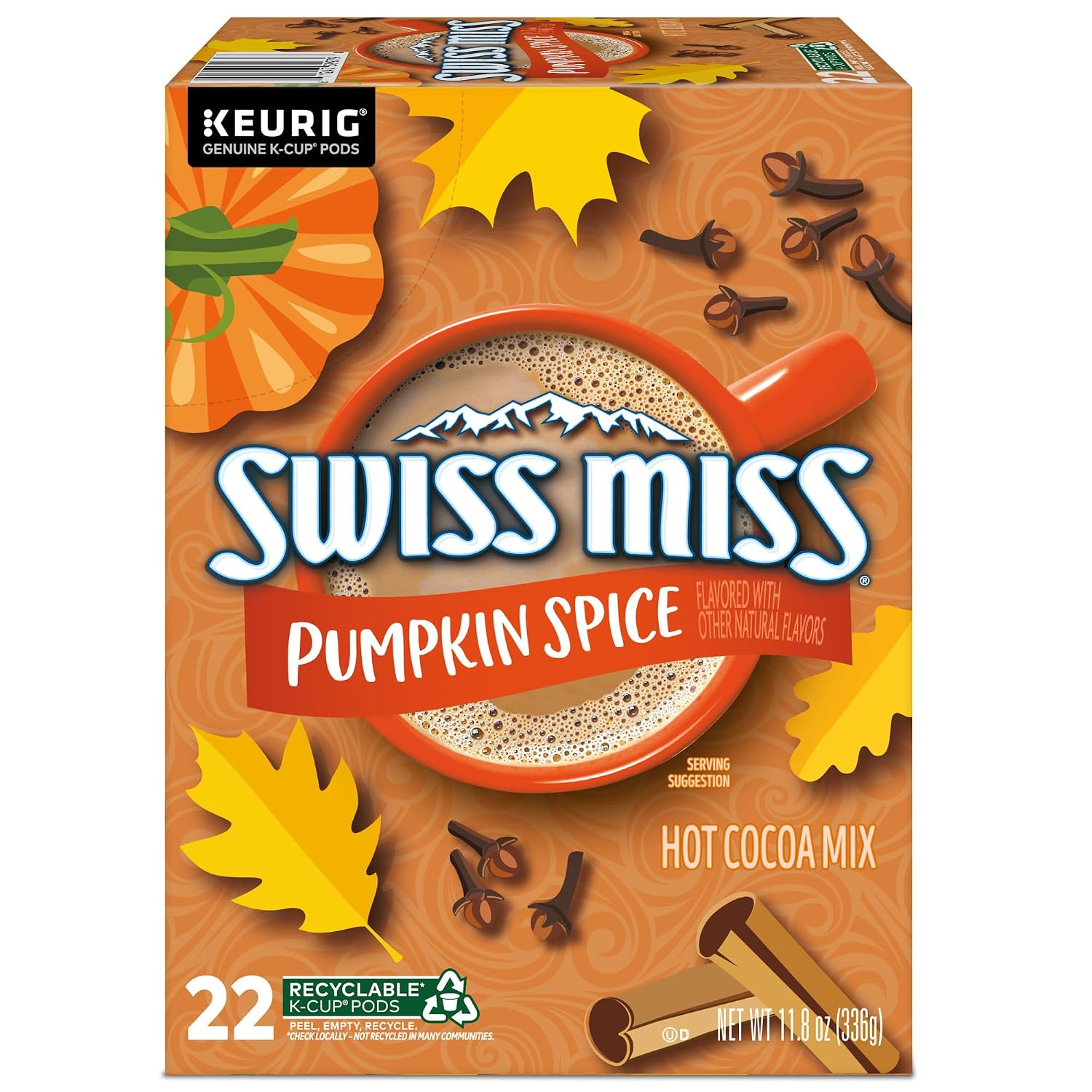 Swiss Miss Milk Chocolate Hot Cocoa Keurig Single-Serve K Cup Pods, 28 Count