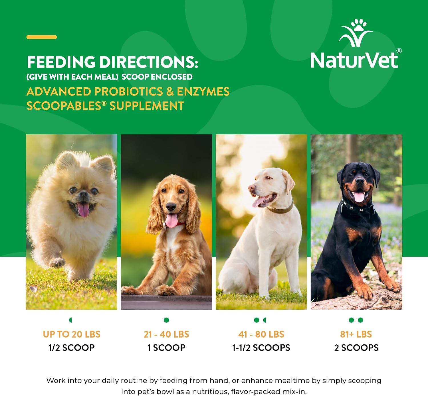 NaturVet Digestive Enzymes with Pre & Probiotic for Dogs & Cats - 8 oz | Supports Diet Changes & a Healthy Digestive Tract with Prebiotics, Powder