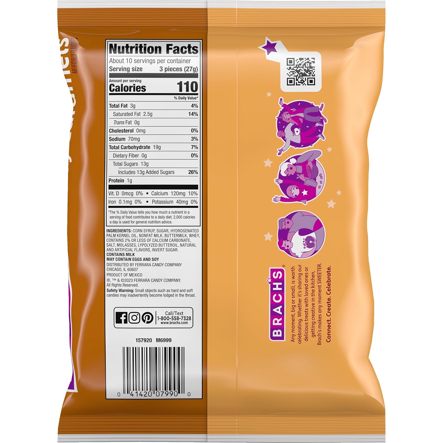 Brach's Classic Chewy Caramels, Baking Caramels,10 Ounce Bag