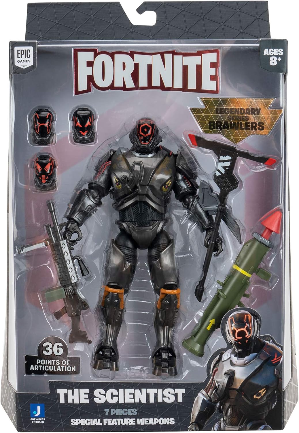 Fortnite Legendary Series Brawlers, 1 Figure Pack - 7 Inch Meowscles Action Figure, Plus Accessories