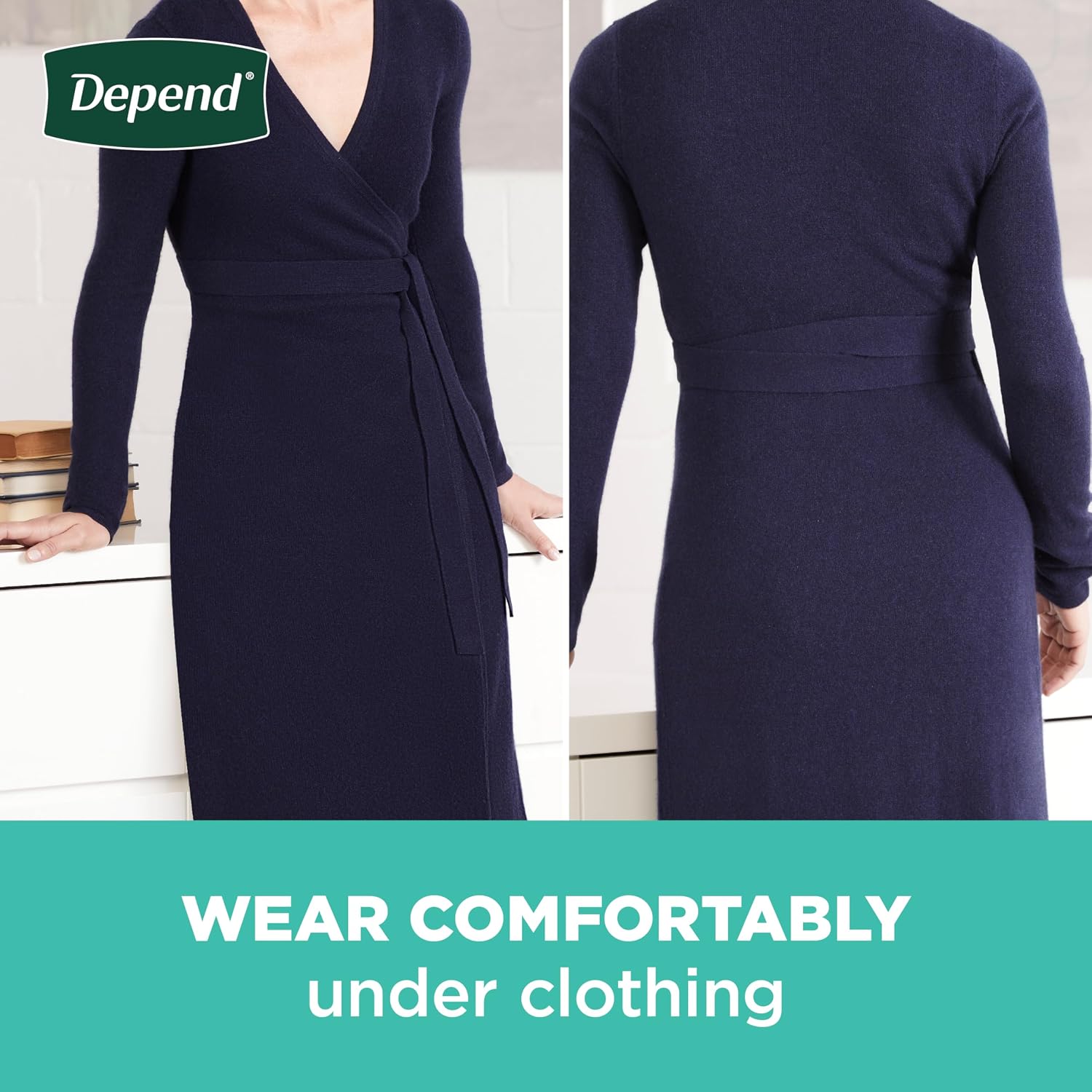 Depend Adult Diapers with Tabs, Incontinence Protection with Tabs, Unisex, Small/Medium (19–34" Waist, Up To 170 lbs), Maximum Absorbency, 60 Count (3 Packs of 20)