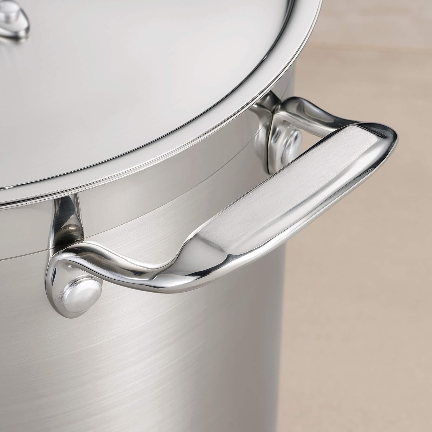 Tramontina Gourmet Stainless Steel 12-Quart Stock Pot with Lid