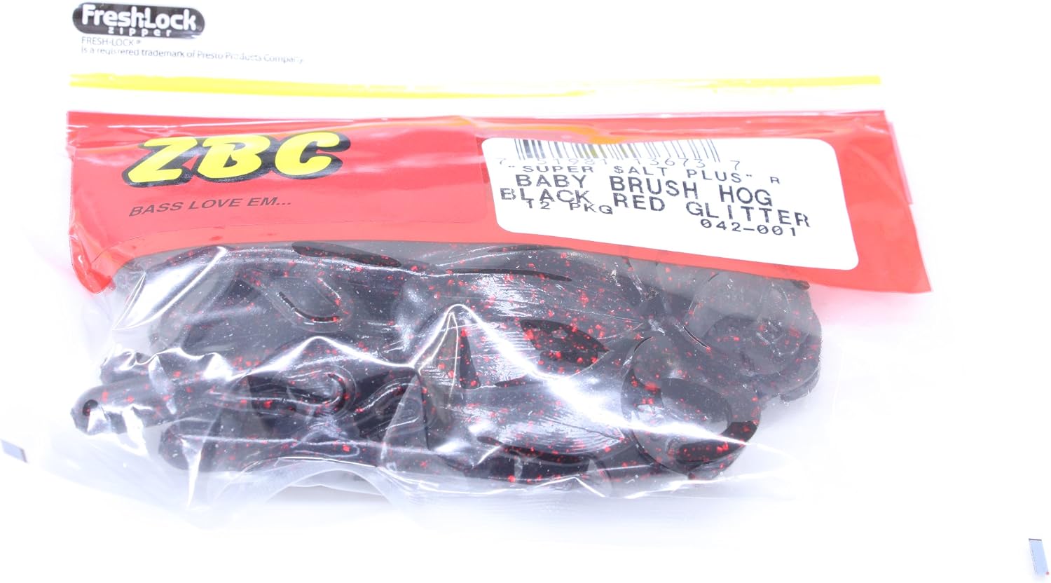 Zoom Bait Baby Brush Hog Bait-Pack of 12