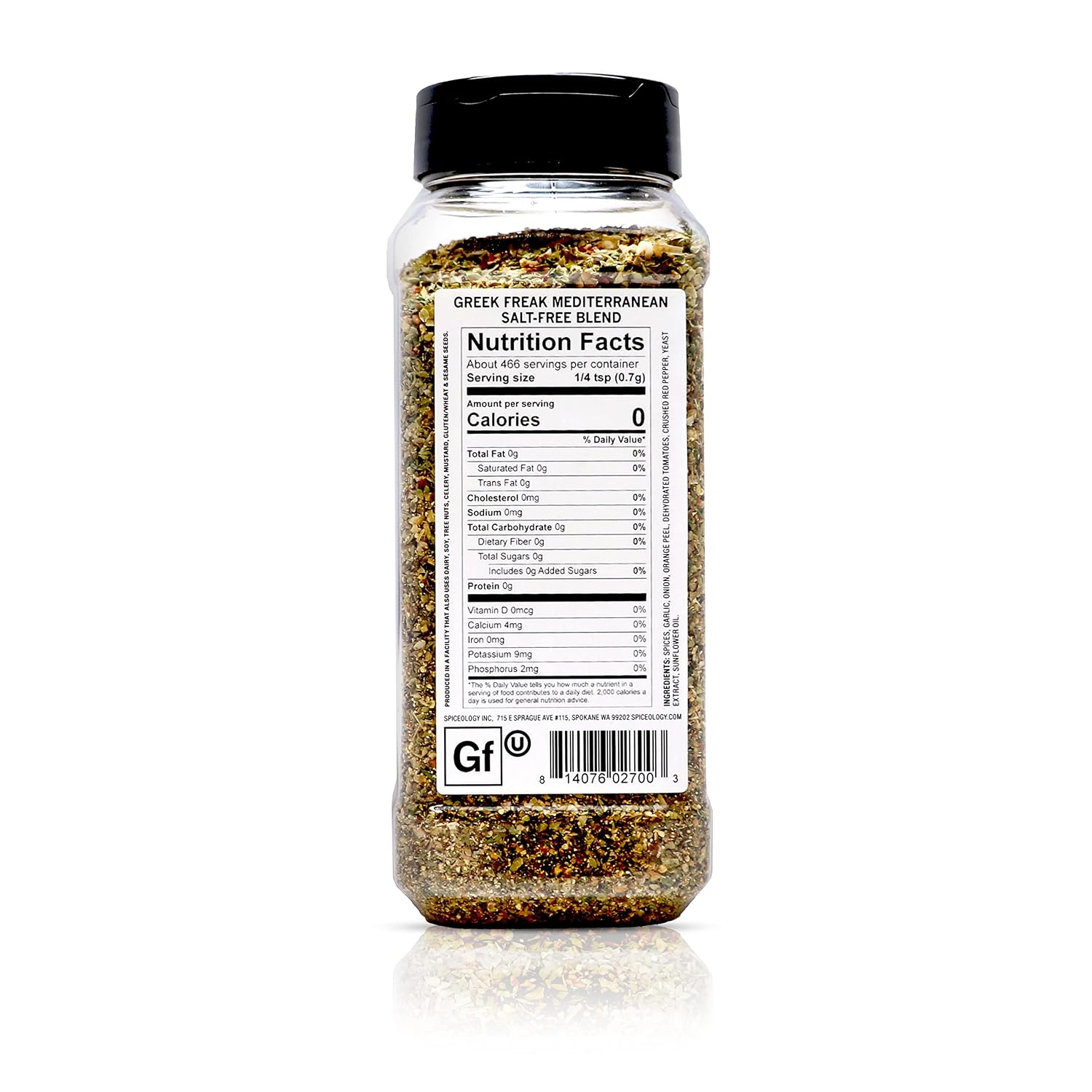Spiceology Greek Freak Mediterranean Seasoning, 16 oz | Greek Herbs & Spices, For Chicken, Potatoes, Salad, Gyros, Pasta & Pizza