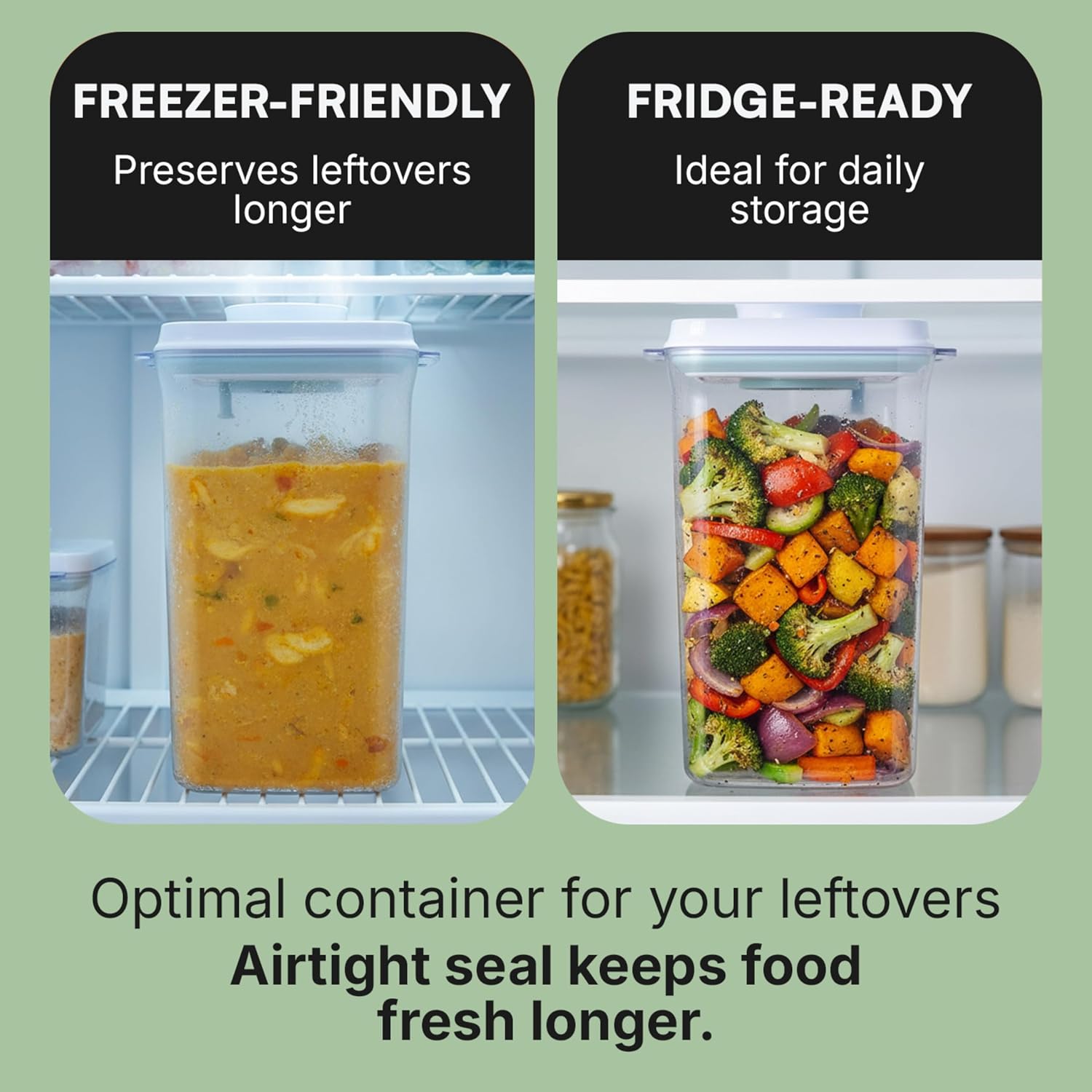 Bop Top Airtight Food Storage Containers | Pop-Top Lid | 16.5 Cups / 135 Oz