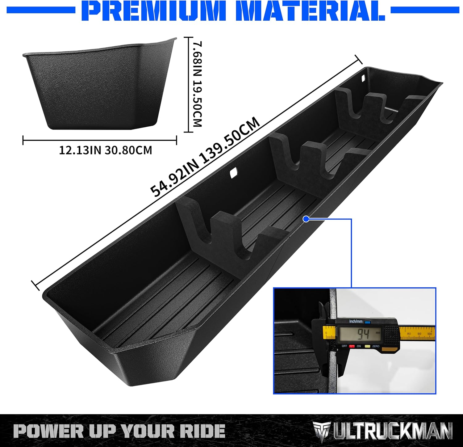 Under Seat Storage Box for F-150 Crew Cab & Super Duty 2015-2026 | Foam-cut for long gear. Hidden. Waterproof. No-drill. ULTRUCKMAN — Built for the Haul.