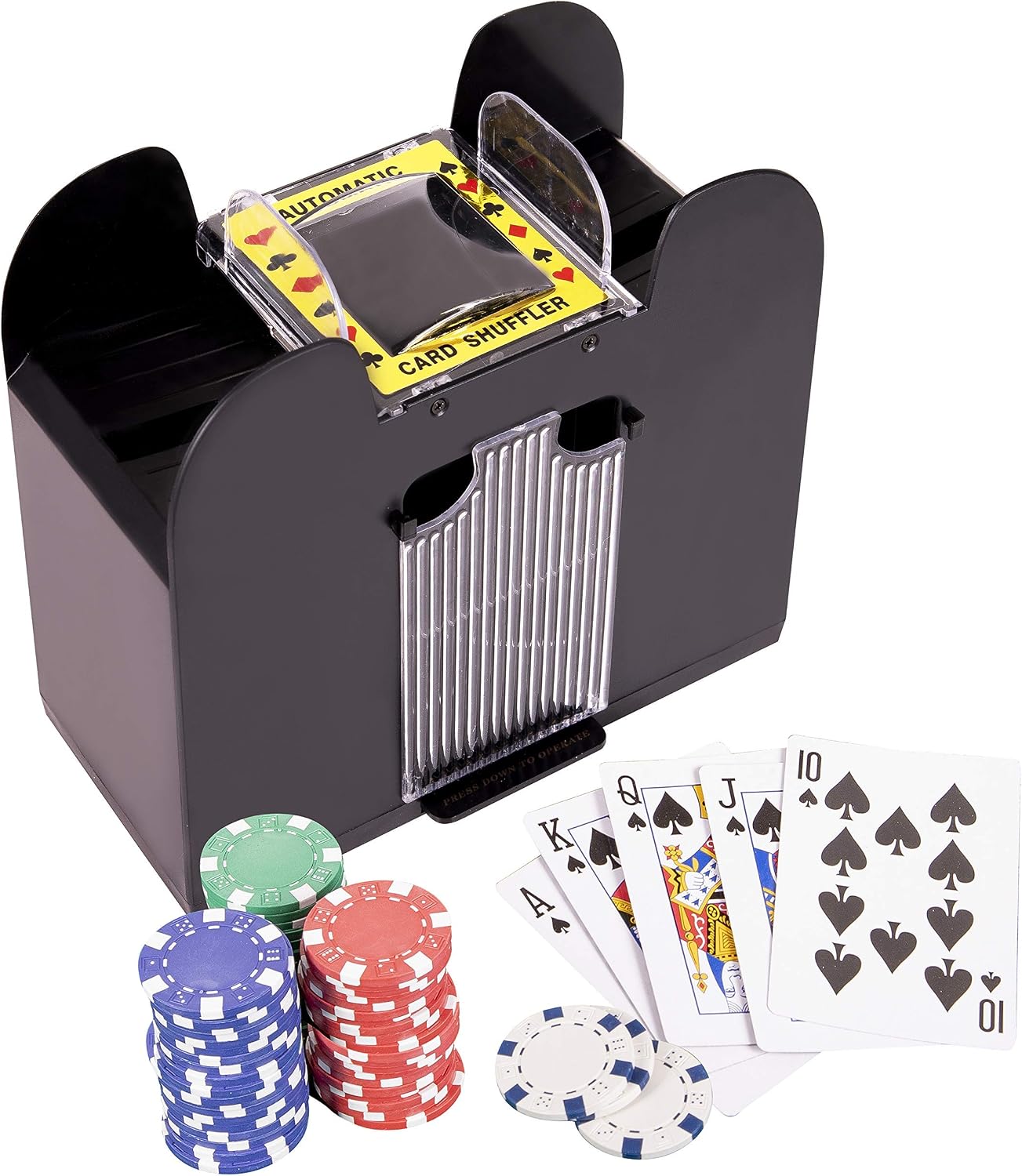 Battery-Powered Automatic Card Shuffler for Card Games