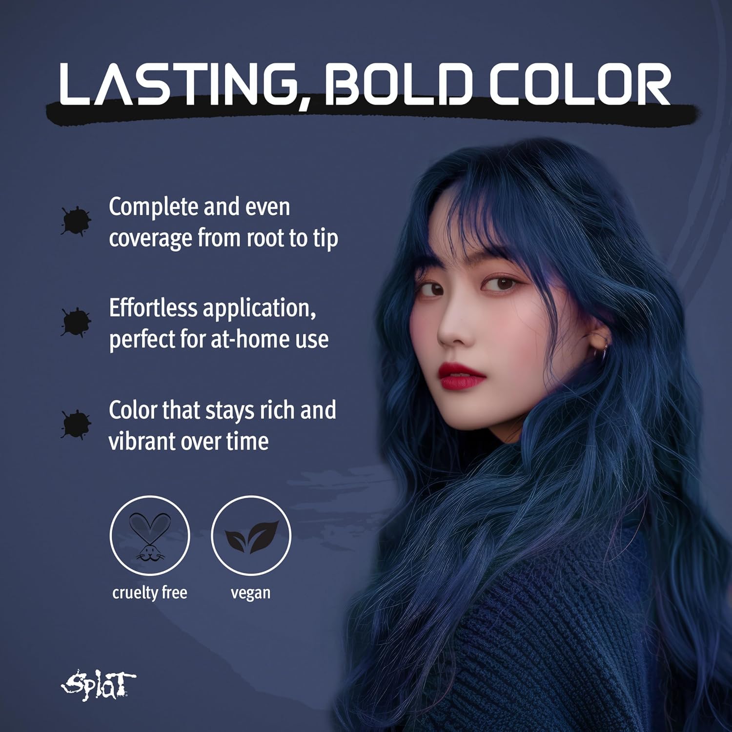 Splat Midnight Magenta Semi Permanent Hair Dye Kit, 1 Application