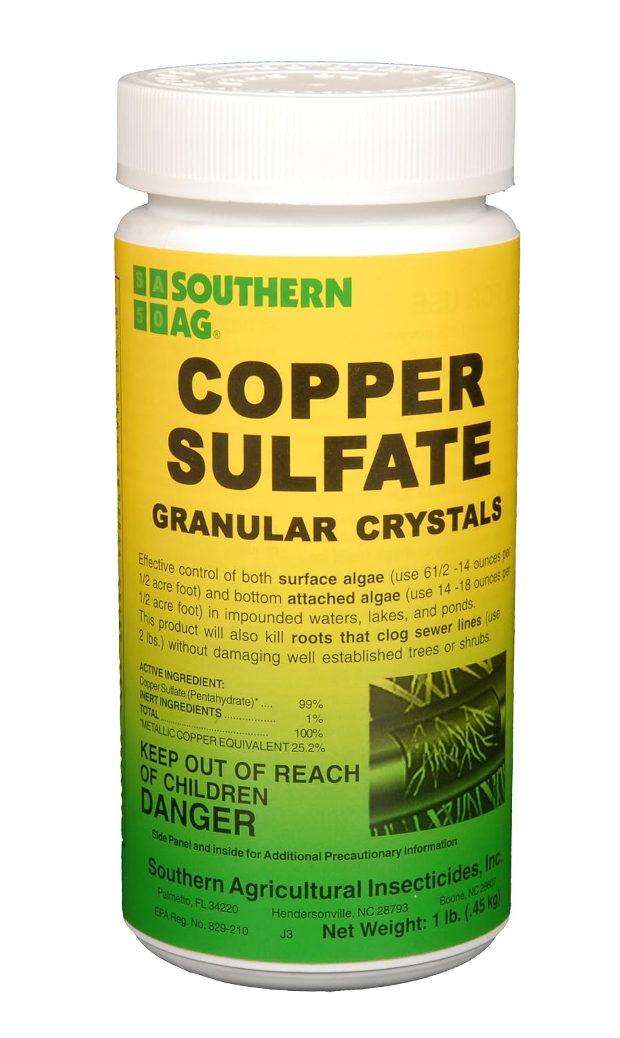 Southern Ag Copper Sulfate Granular Crystals, 1 Pound