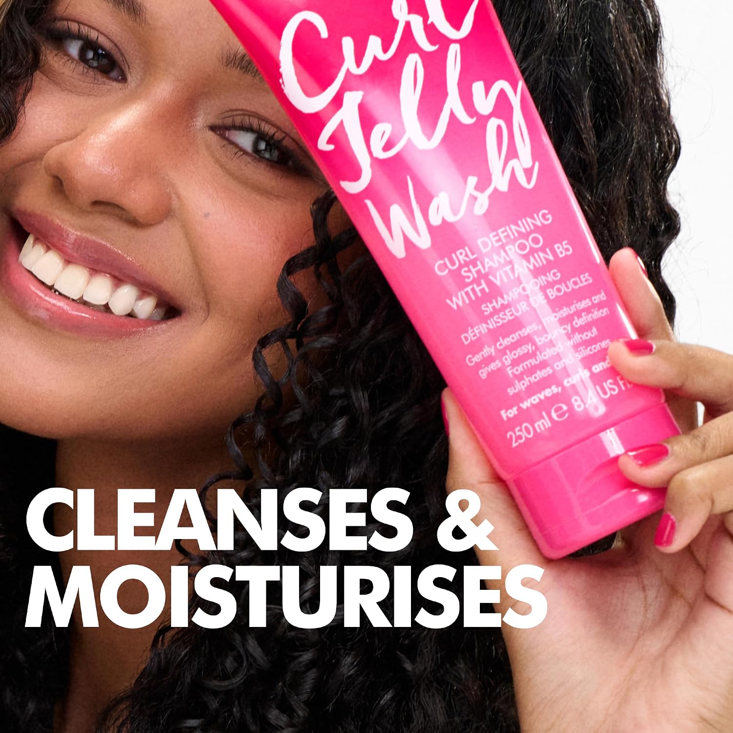 Umberto Giannini Curl Jelly Scrunching Jelly 6.7 fl Oz - Frizz Solution Defining Hair Gel for 2a-4c Curly, Wavy, Coily Hair - Vegan & Cruelty-Free