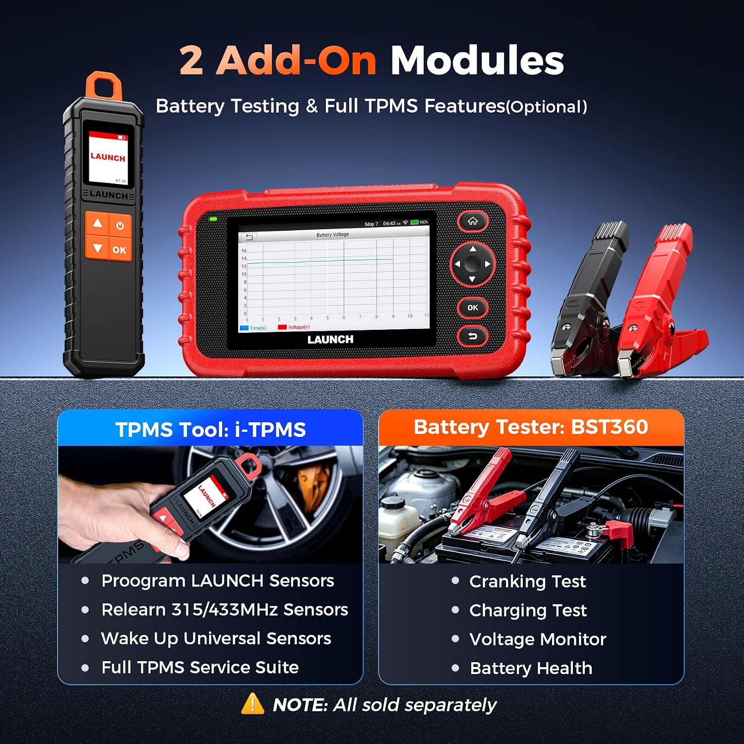 Launch OBD2 Scanner CRP123X V3.0 Elite,7 Resets Scan Tool,Lifetime Update