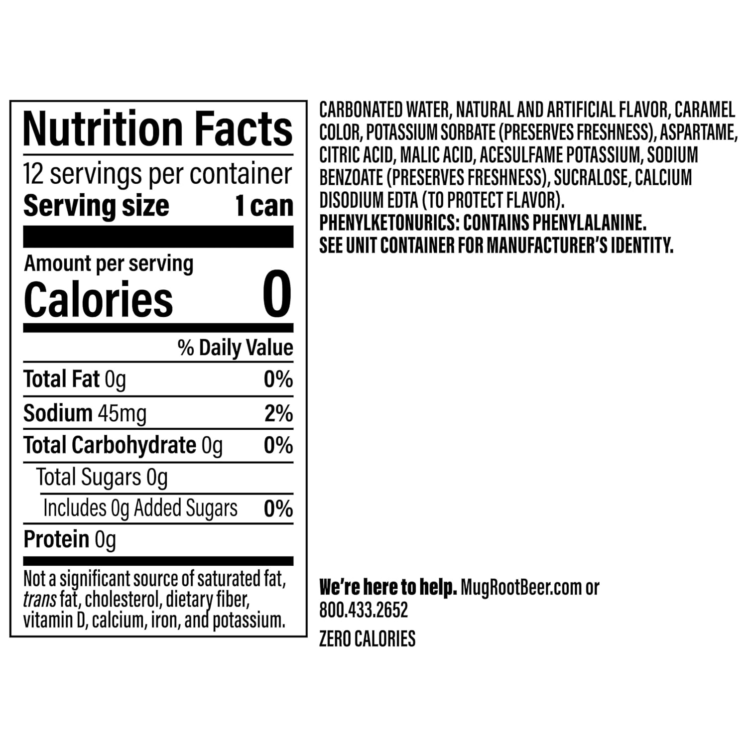 Mug Root Beer, 12 Fl Oz Cans (Pack of 12)