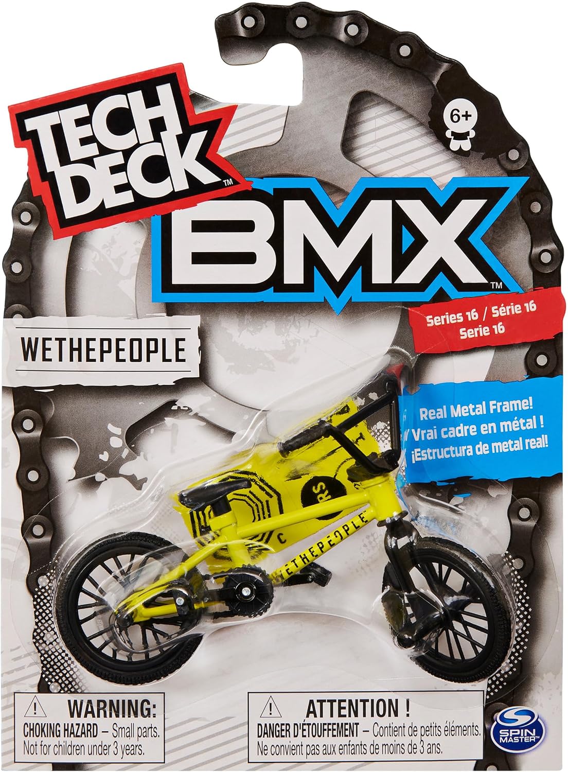 Tech Deck BMX Finger Bike Series 12-Replica Bike Real Metal Frame, Moveable Parts for Flick Tricks Games (Styles Vary)