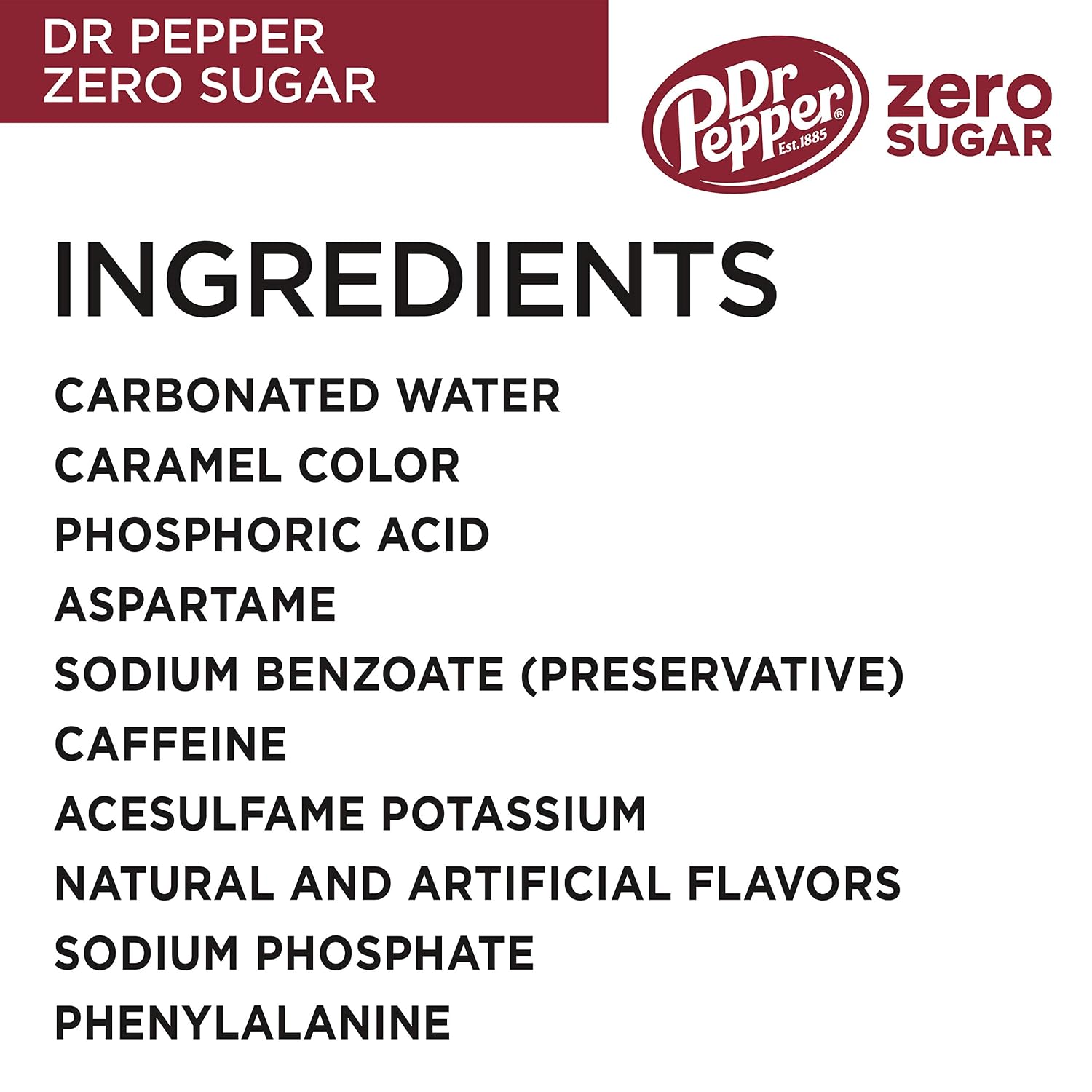 Diet Dr Pepper Soda, 12 fl oz cans, pack of 12