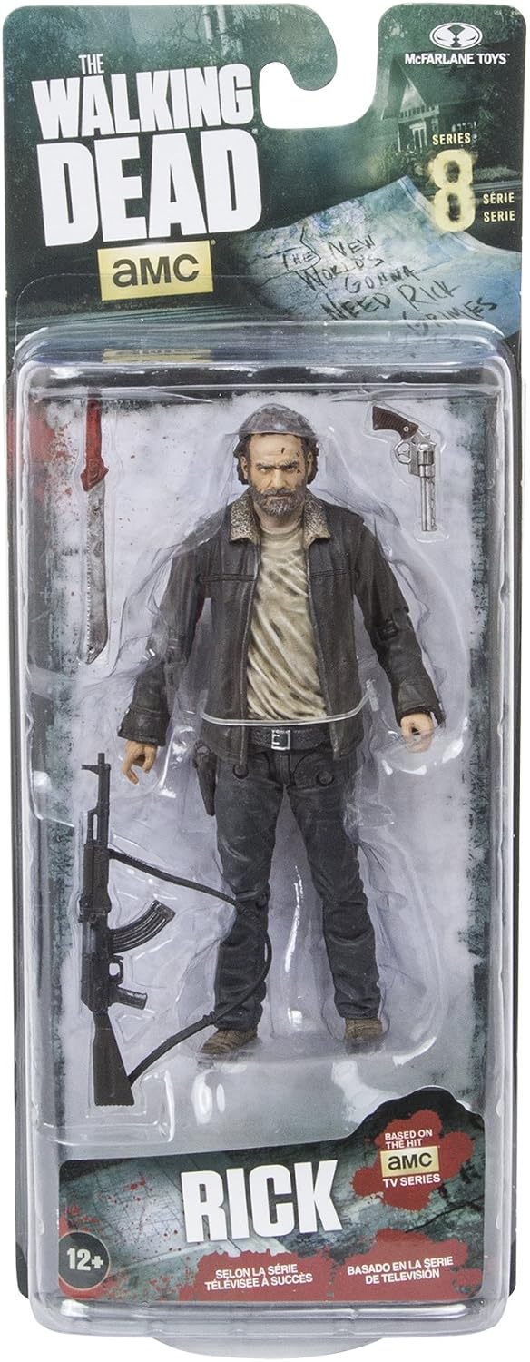McFarlane Toys The Walking Dead TV Series 8 Rick Grimes Action Figure | The Walking Dead 5 Inch Action Figure TV Series 8 - Rick Grimes