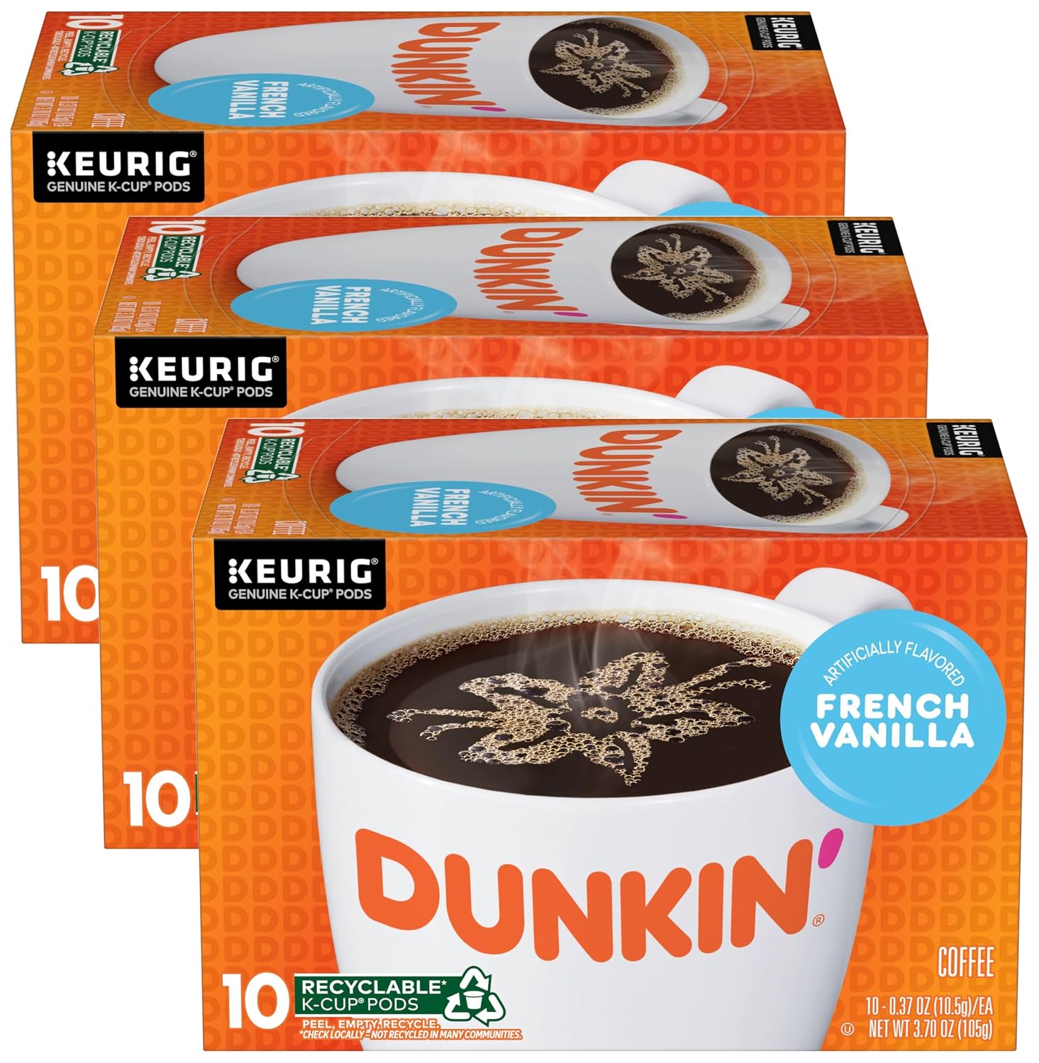 Dunkin Donuts Original Flavor Coffee K-Cups For Keurig K Cup Brewers (16 Count)