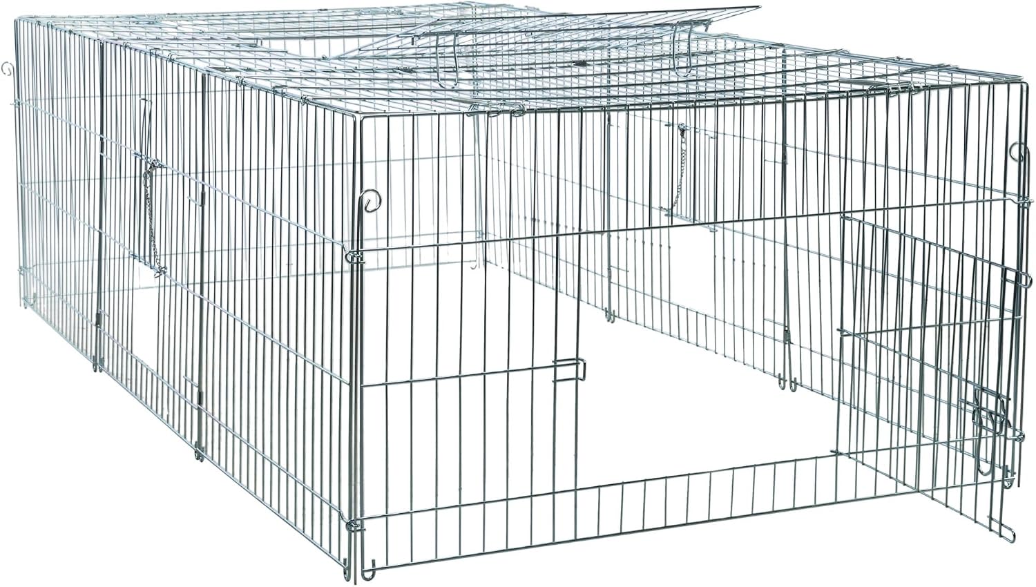 Trixie Rabbit Cage - 34 cu. ft., Outdoor Pen Extends Rabbit Hutch and Chicken Coops, Ideal for Small Animals, Bunny, Guinea Pigs, Chickens