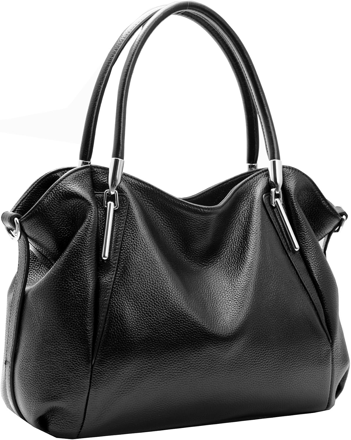 HESHE Leather Shoulder Purses for Women Tote Handbags Satchel Hobo Handbag | Designer Genuine Leather Travel Top Handle Work Bag Ladies Crossbody Purses Adjustable Straps Large Capacity Zippered Closure