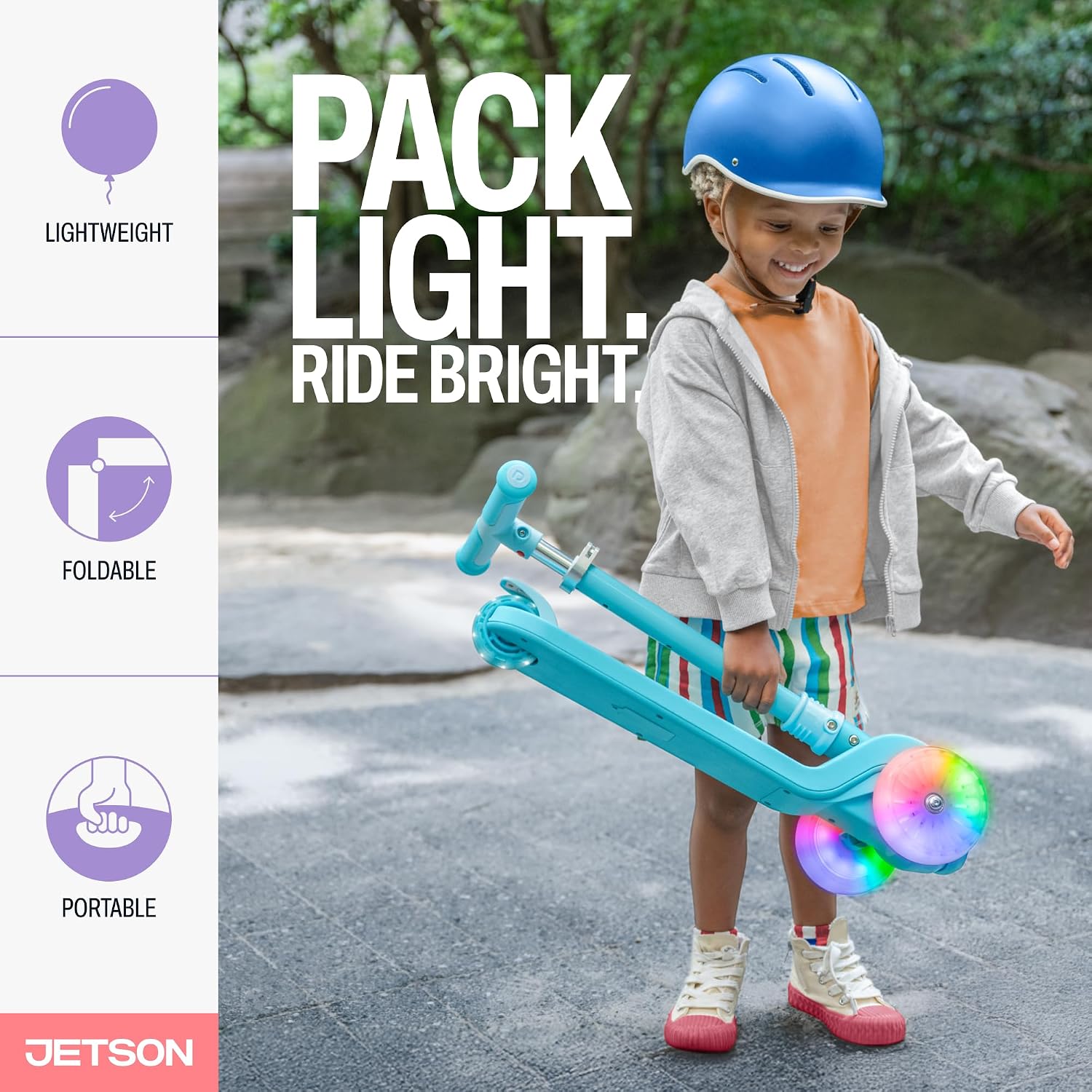 Jetson Scooters - Jupiter Mini Kick Scooter, Foldable, Lightweight, Portable