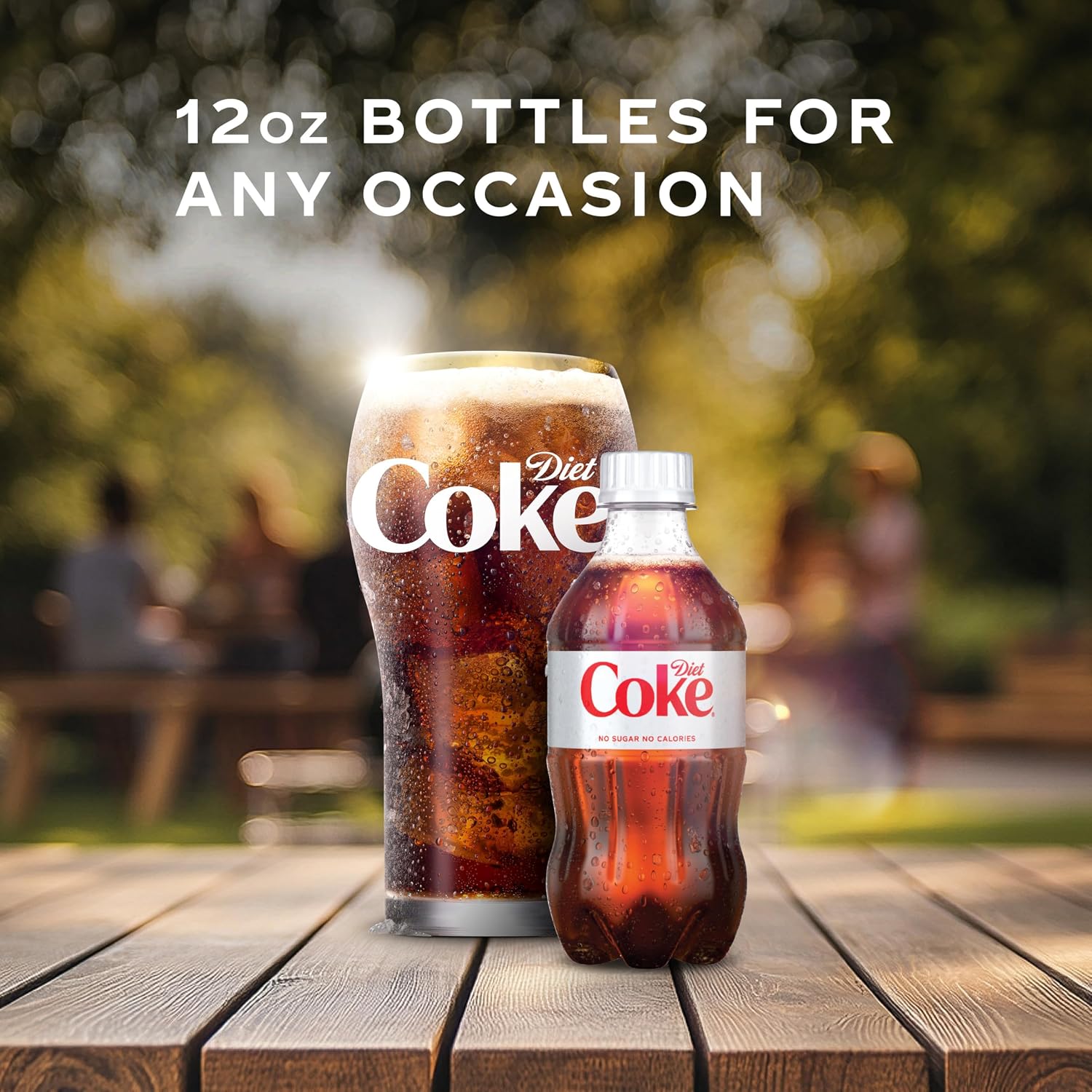 Diet Coke Soda Soft Drink Bottles, 12 fl oz, 8 Pack | No sugar, no calories, 46 mg caffeine per bottle