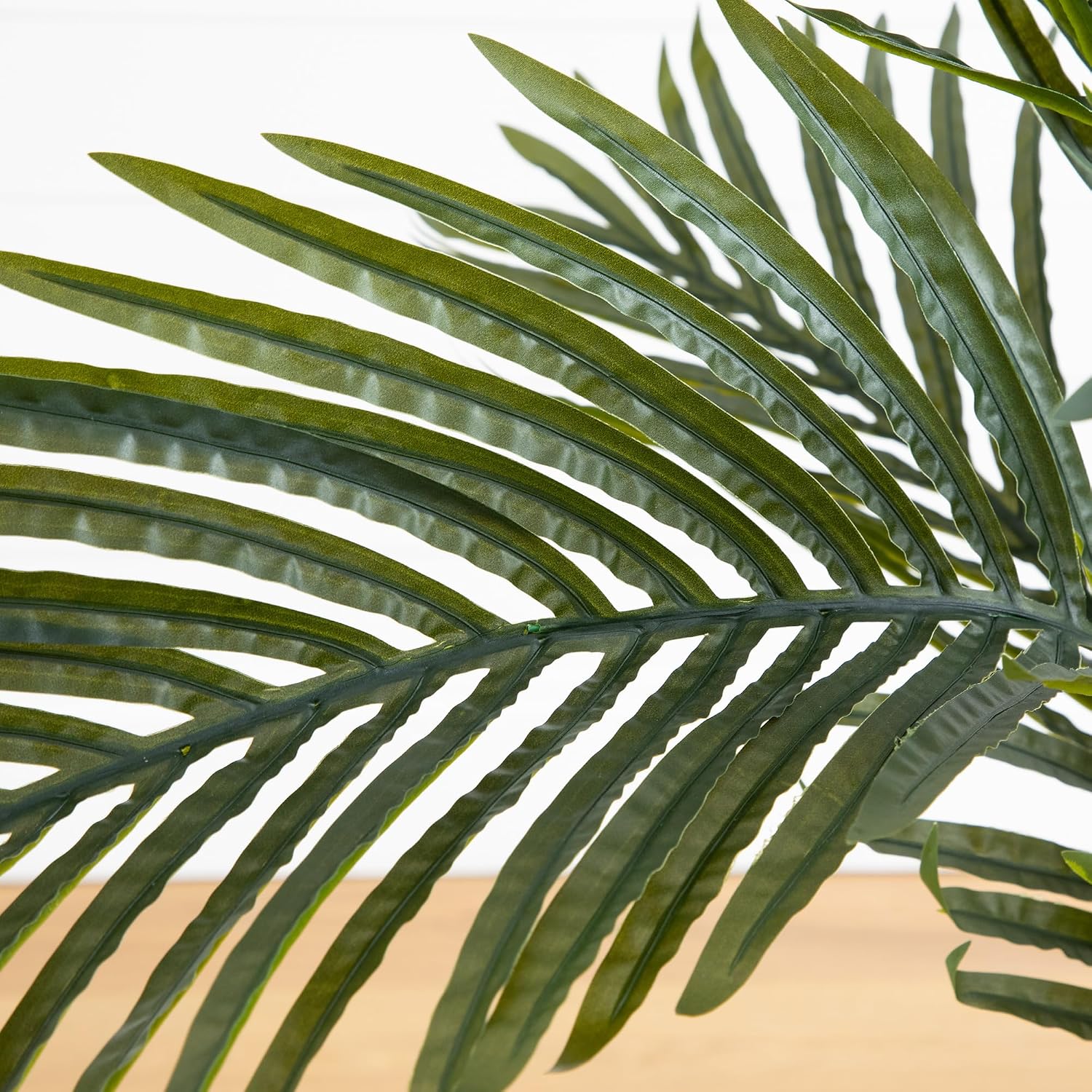 Nearly Natural 4 ft Artificial Golden Cane Palm Tree with Nursery Pot | Double-Stalk, Lush Realistic Foliage, Indoor Faux Palm Plant, Living Room Decor, Perfect Tropical Decoration