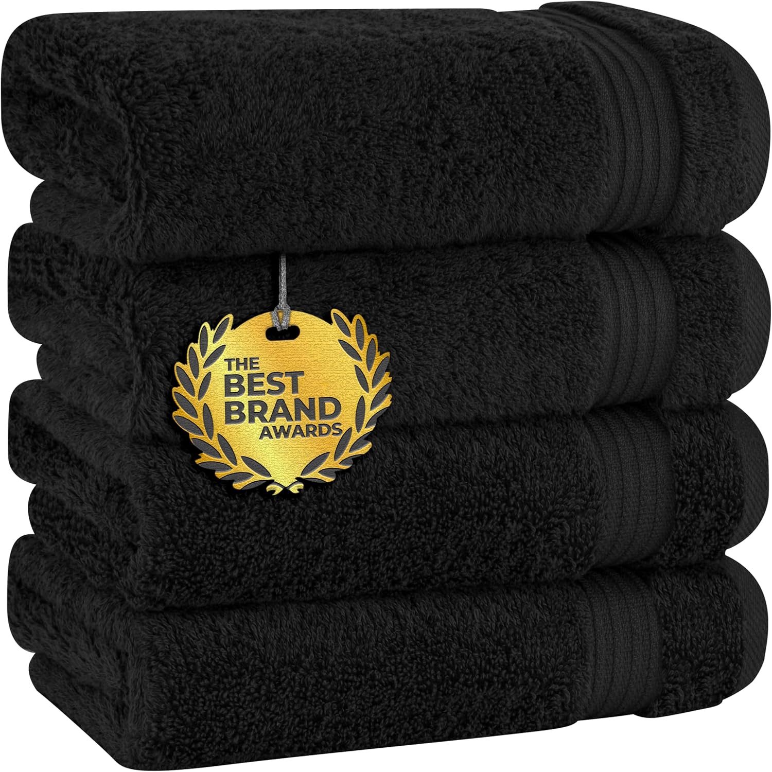 Cotton Paradise Towel Set of 6, 2 Bath Towels, 2 Hand Towels and 2 Washcloths Towels for Bathroom Sets, Smoke Gray