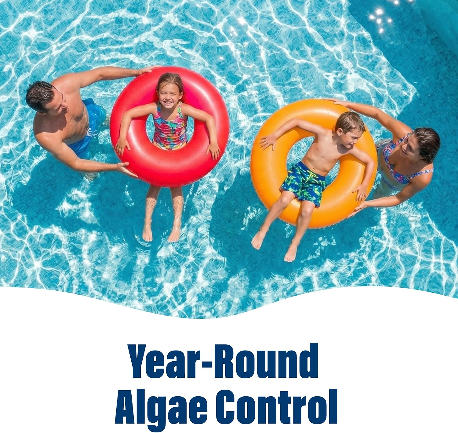 Poolife Super AlgaeBomb 60 Algaecide 1 Qt - Powerful Pool Algae Control Treatment - Fast-Acting Non-Foaming Formula - Kills & Prevents Green