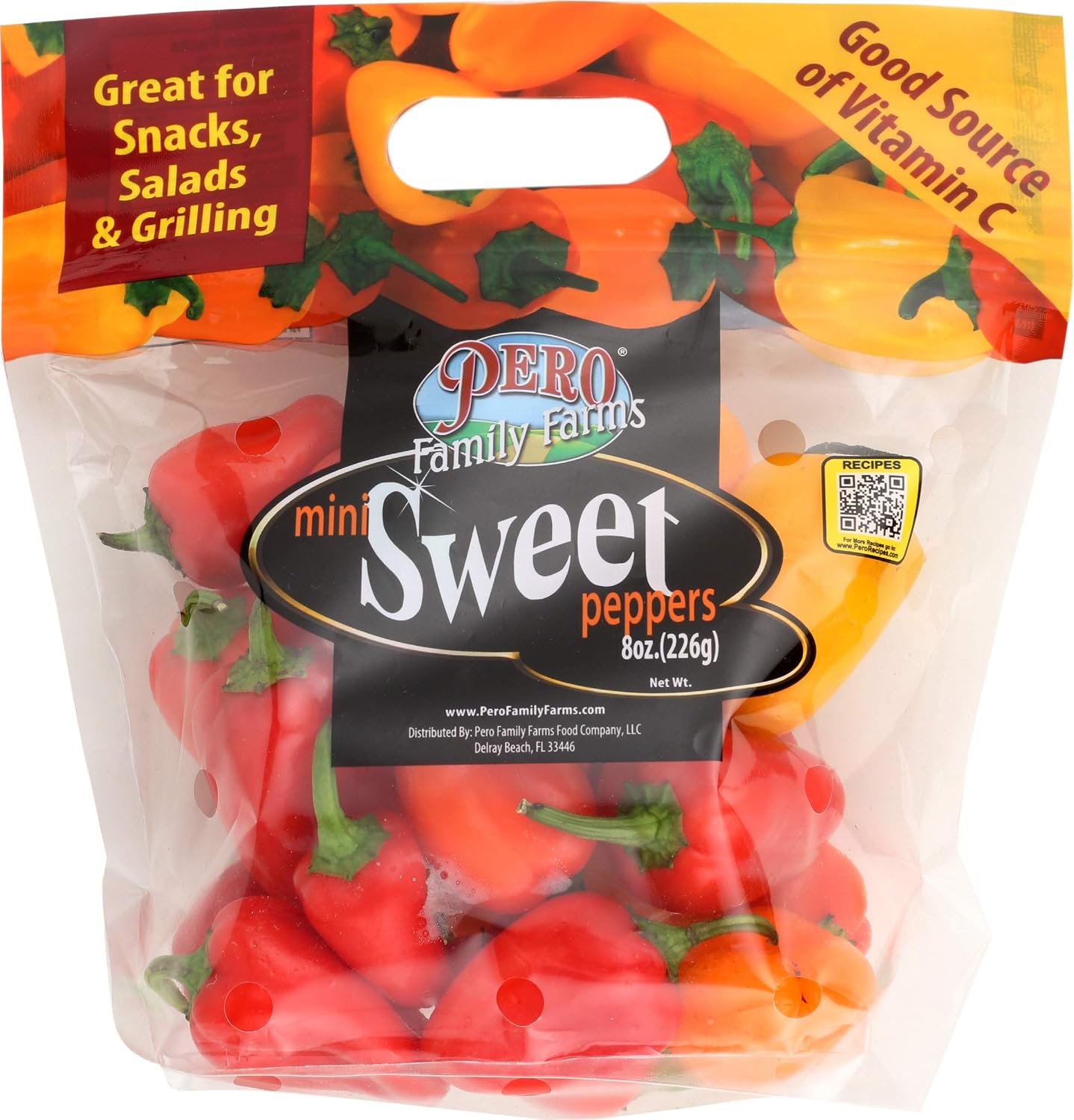 Pero Family Farms, Pepper Sweet Mini Conventional, 8 Ounce