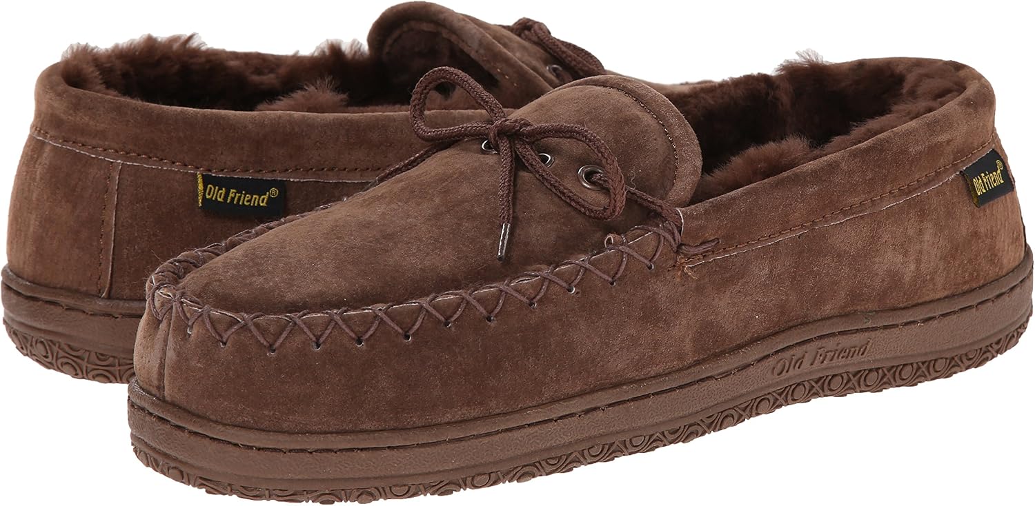 Old Friend Men’s Loafer Moccasin - Slip-On Indoor Outdoor Casual Comfort Shoes