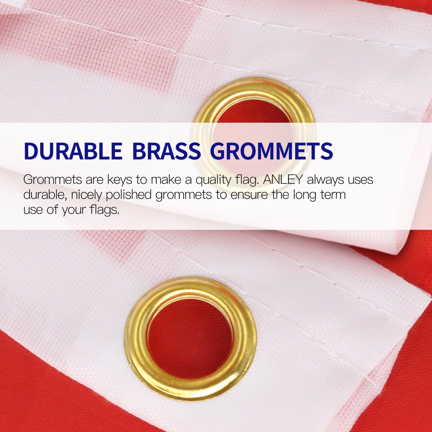 ANLEY Fly Breeze American National Flag 4x6 Foot Polyester - Vivid Color and Fade proof - Canvas Header and Brass Grommets - Banner Flags 4 X 6 Ft