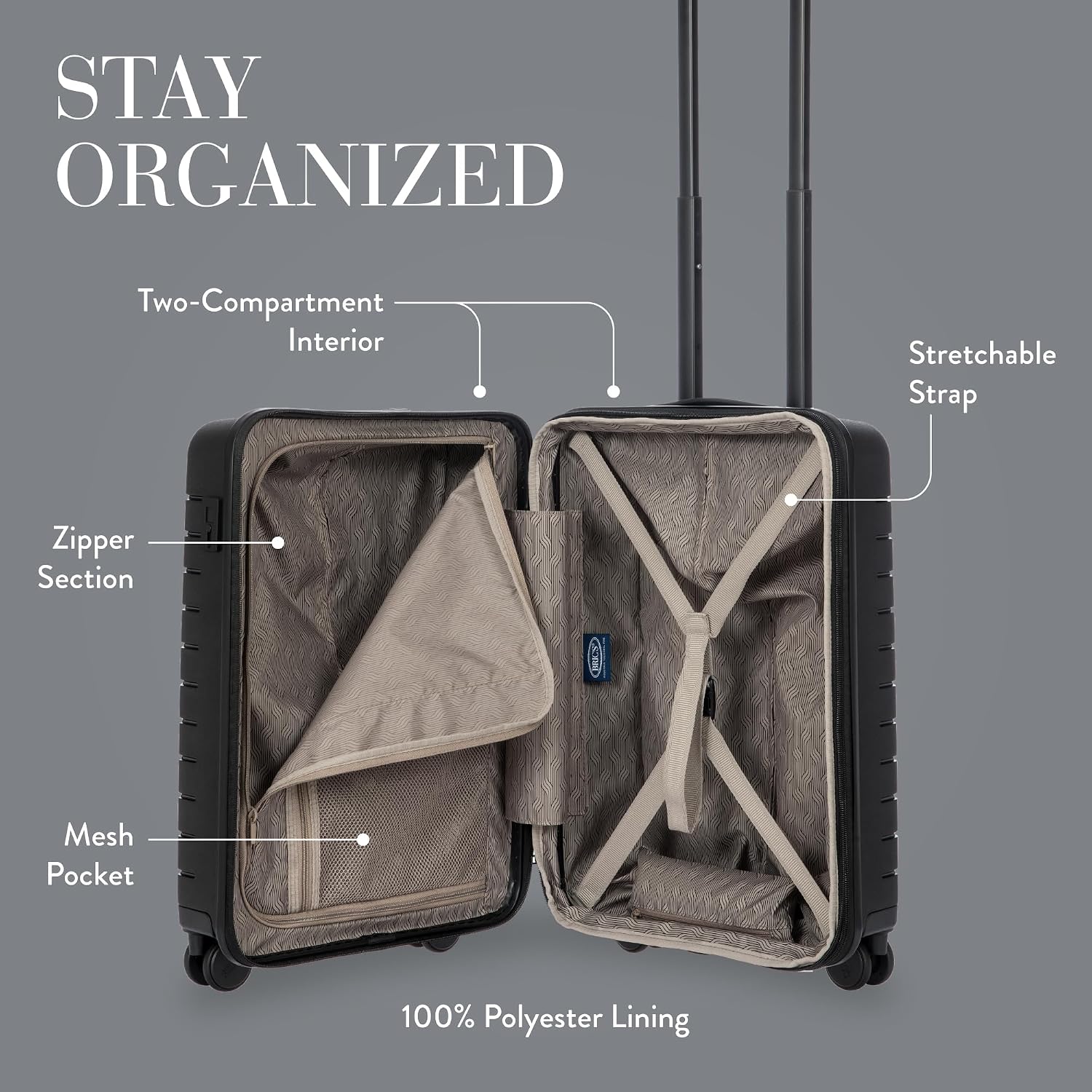 Bric's B|Y Ulisse Checked Luggage with Spinner Wheels – Expandable Lightweighted Hard Shell Suitcase, TSA Combination Lock - Removeable Wash Bag Included - 30 Inch, Mango