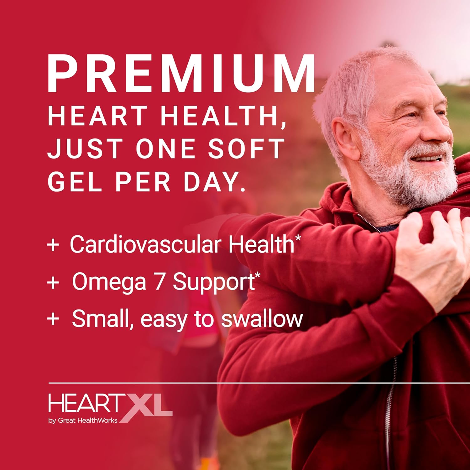 OmegaXL Joint Support Supplement - Natural Muscle Support, Green Lipped Mussel Oil, Soft Gel Pills, Drug-Free, 60 Count + HeartXL 30 Count, High Potency Omega-7 Blend