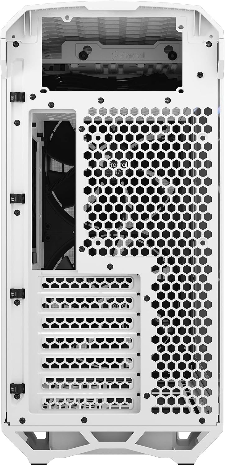 Fractal Design Torrent Compact RGB Black - Light Tint Tempered Glass Side Panels - Open Grille for Maximum air Intake - Two 180mm RGB PWM Fans