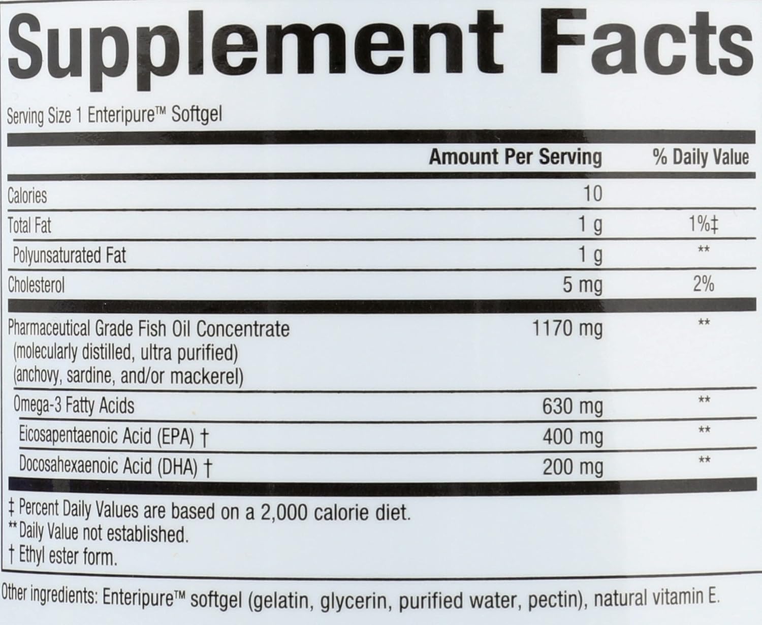 Natural Factors, RxOmega-3 Fish Oil, Pharmaceutical Grade, 1260 mg Omega-3 Per Serving, No Fishy Aftertaste, 240 Count (Pack of 1)