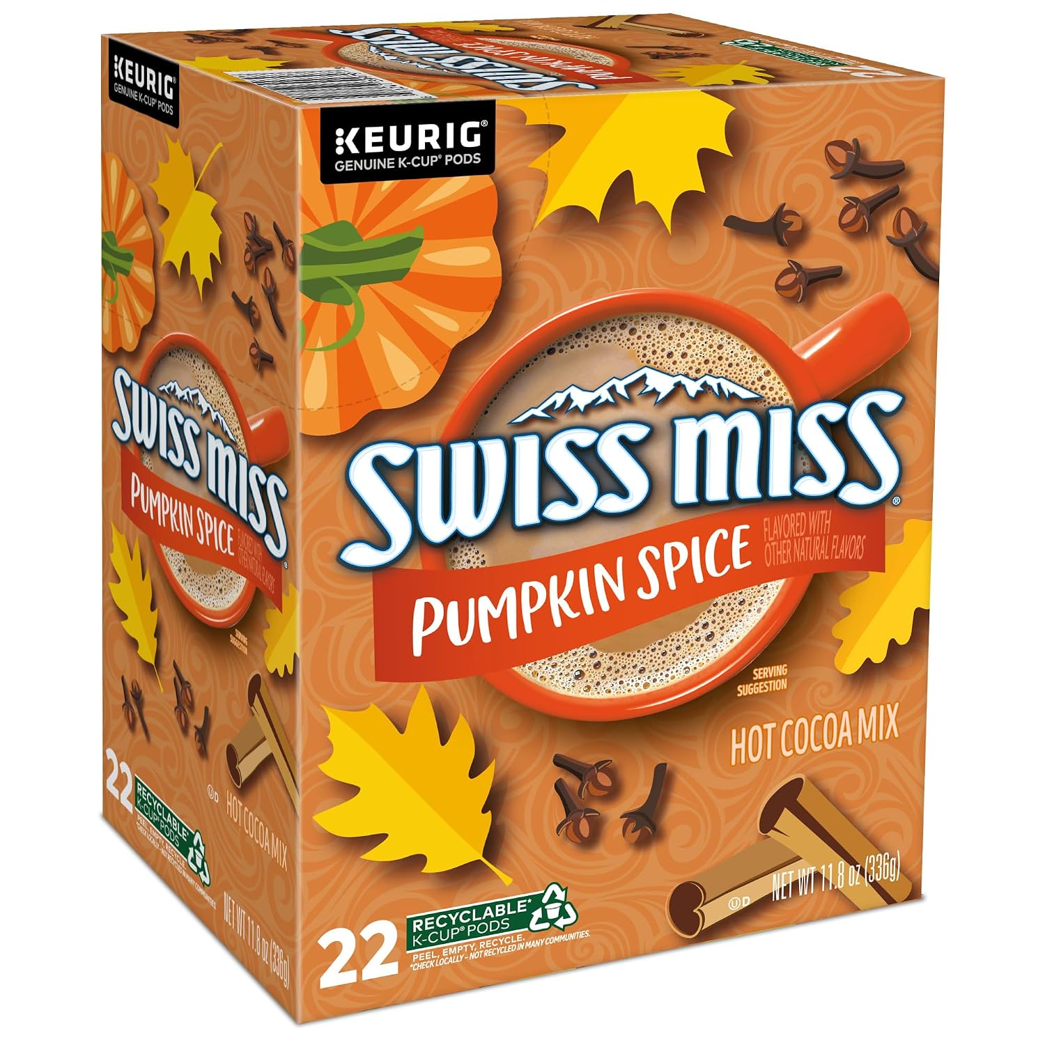 Swiss Miss Milk Chocolate Hot Cocoa Keurig Single-Serve K Cup Pods, 28 Count