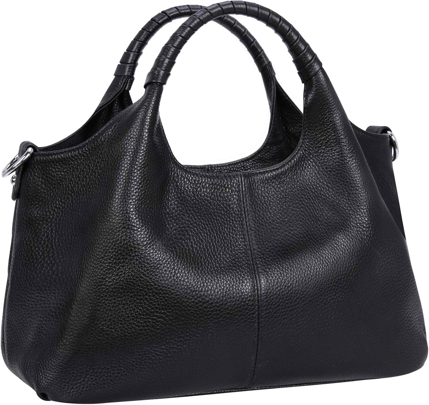Iswee Leather Satchel Women Purse and Handbag Crossbody Shoulder Bag Hobo | Genuine Cowhide Leather Tote Top Handle Bag Soft & Durable Medium Size Bags with Detachable Multiple Pocketbooks Trendy