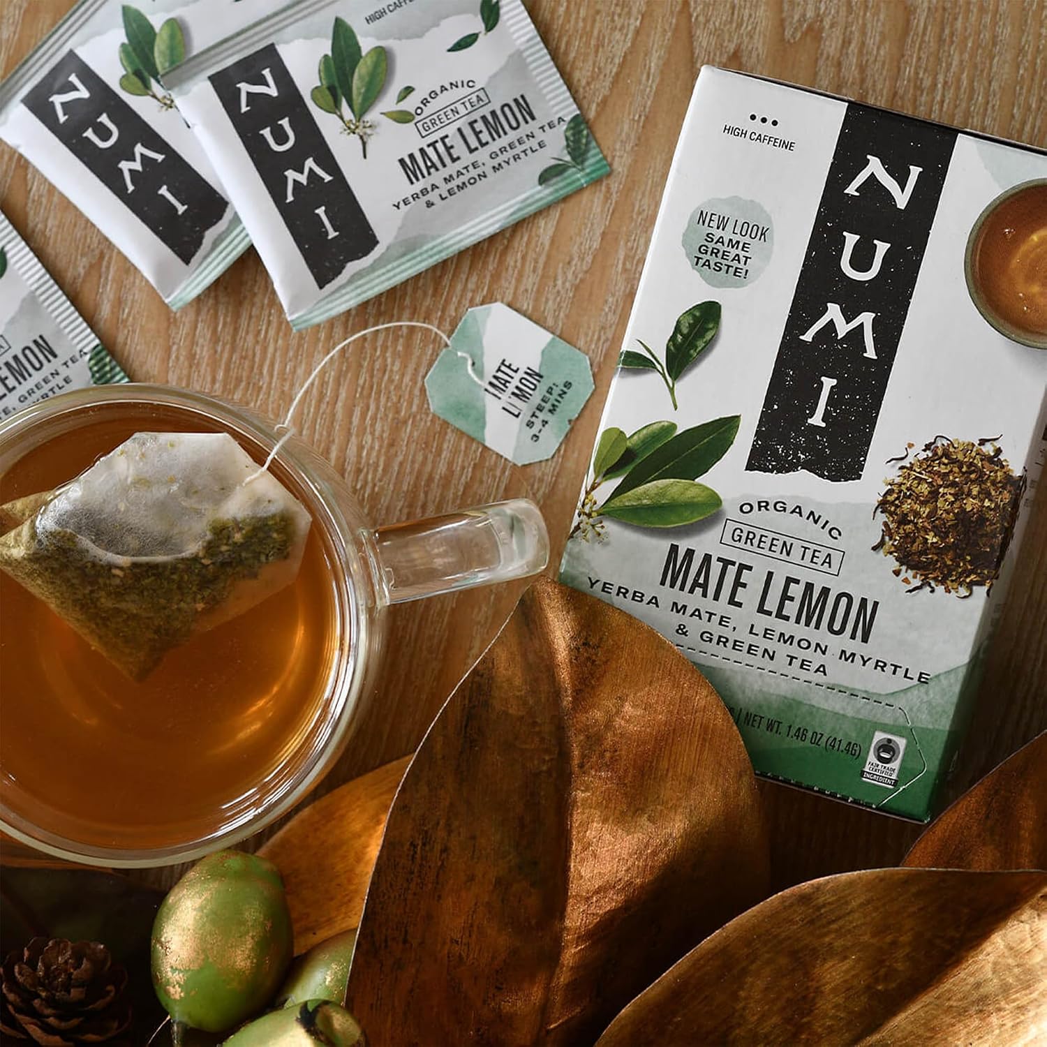 Numi Organic Gunpowder Green Tea – 54 Green Tea Bags – Bold, Smooth Flavor, Packed with Antioxidants, Naturally Energizing, Microplastic-Free Tea Bags