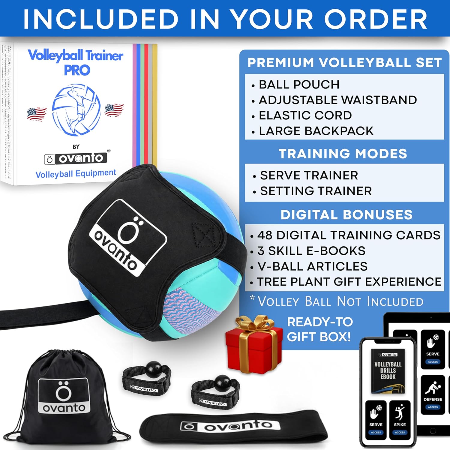 OVANTO Volleyball Training Equipment Kit