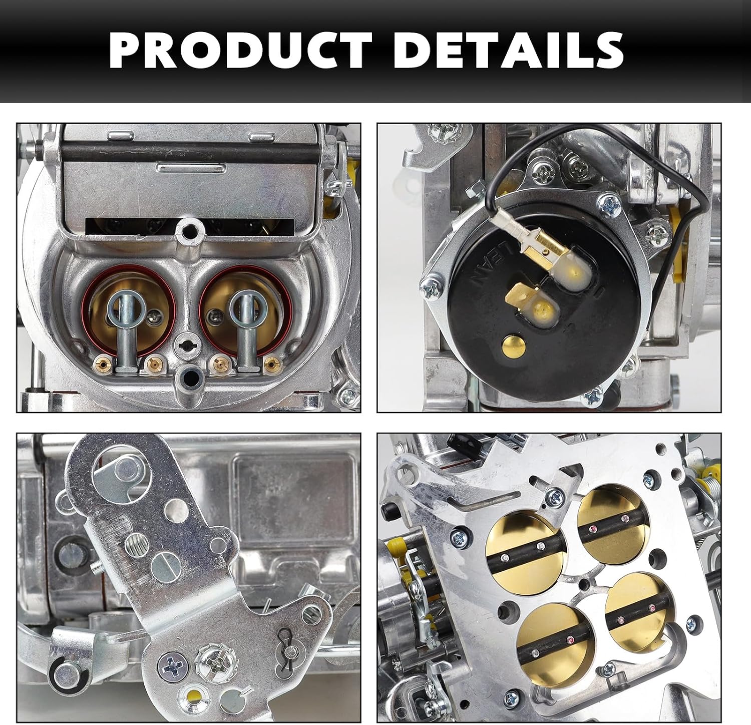 USTAR BR-67270 Carburetor Compatible with Holley Quick Fuel Brawler Carburetor 600 CFM 4 Barrel Square Bore Vacuum Secondaries with Electric Choke