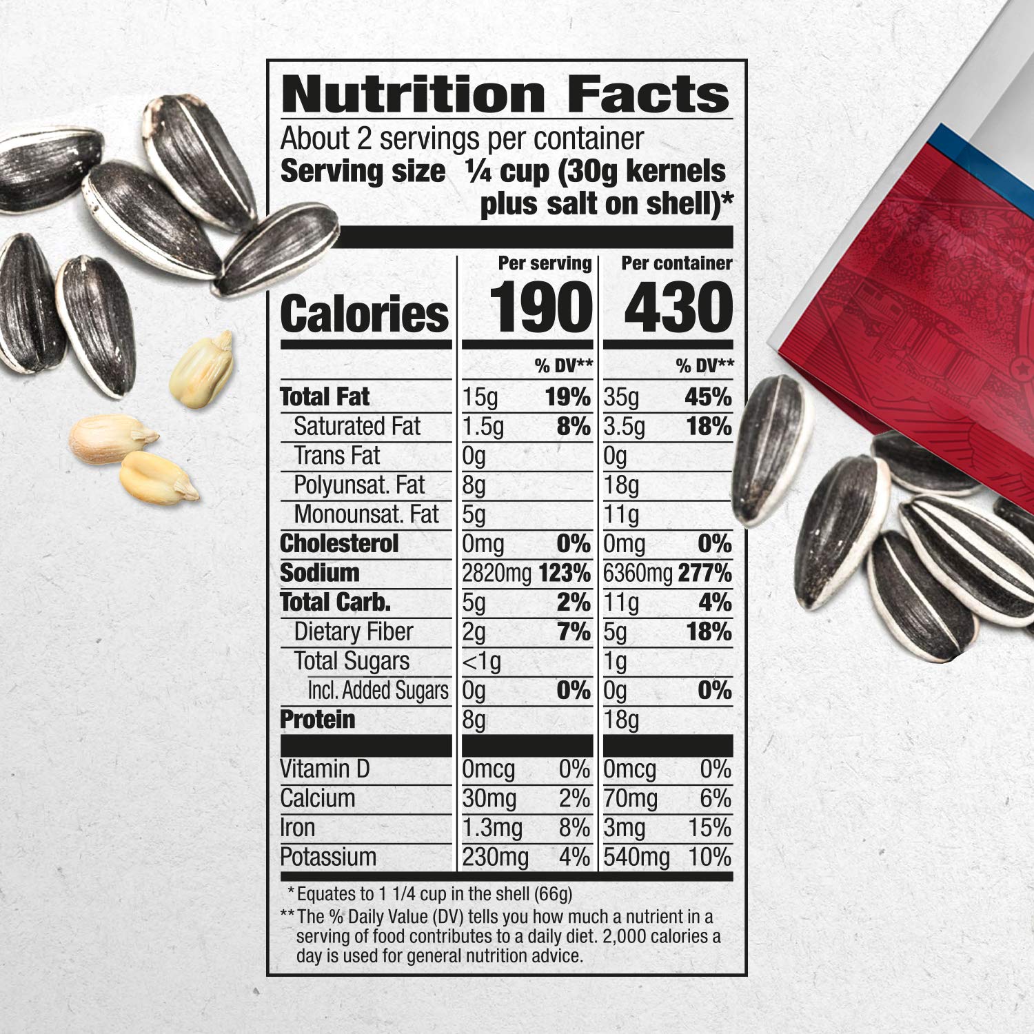 DAVID Jumbo Sunflower Seeds, Original Flavor, 5.25 oz.
