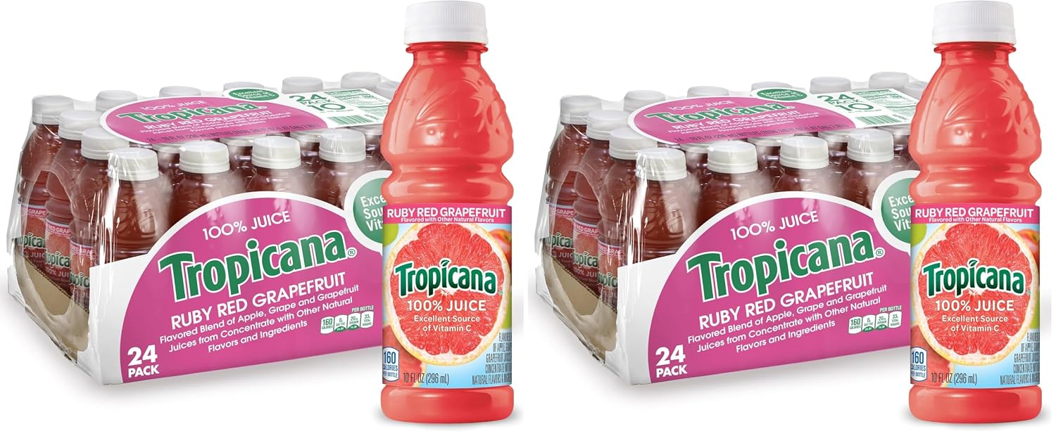 Tropicana Pineapple Peach Mango 100% Juice, 24-pack, 10 fl oz bottles
