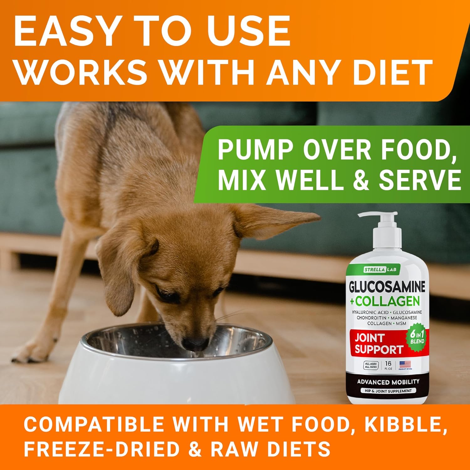 Advanced Glucosamine for Dogs, Chondroitin & MSM Hip Joint Supplement Chews