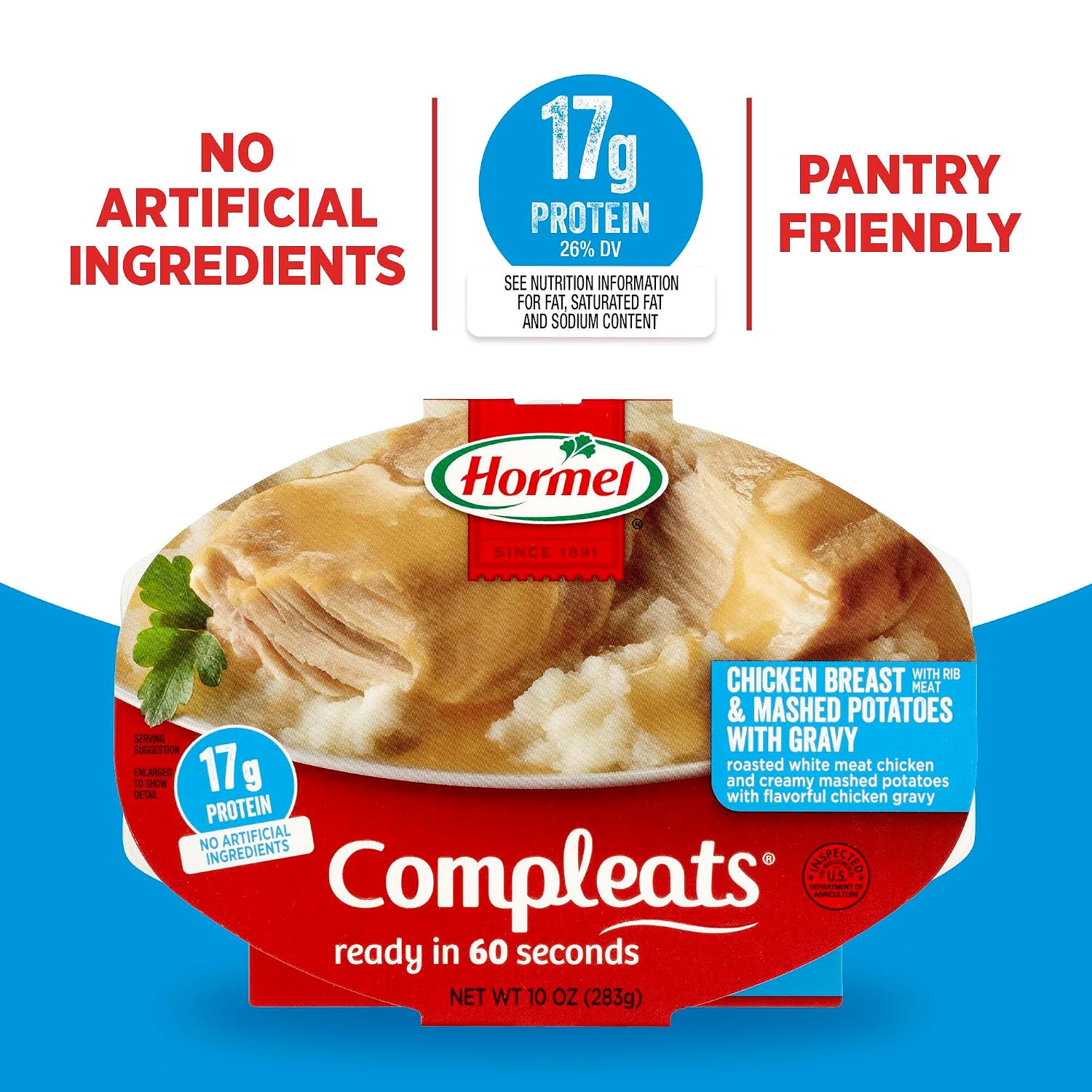 HORMEL COMPLEATS Turkey & Dressing Microwave Tray, 10 oz. (6 Pack)