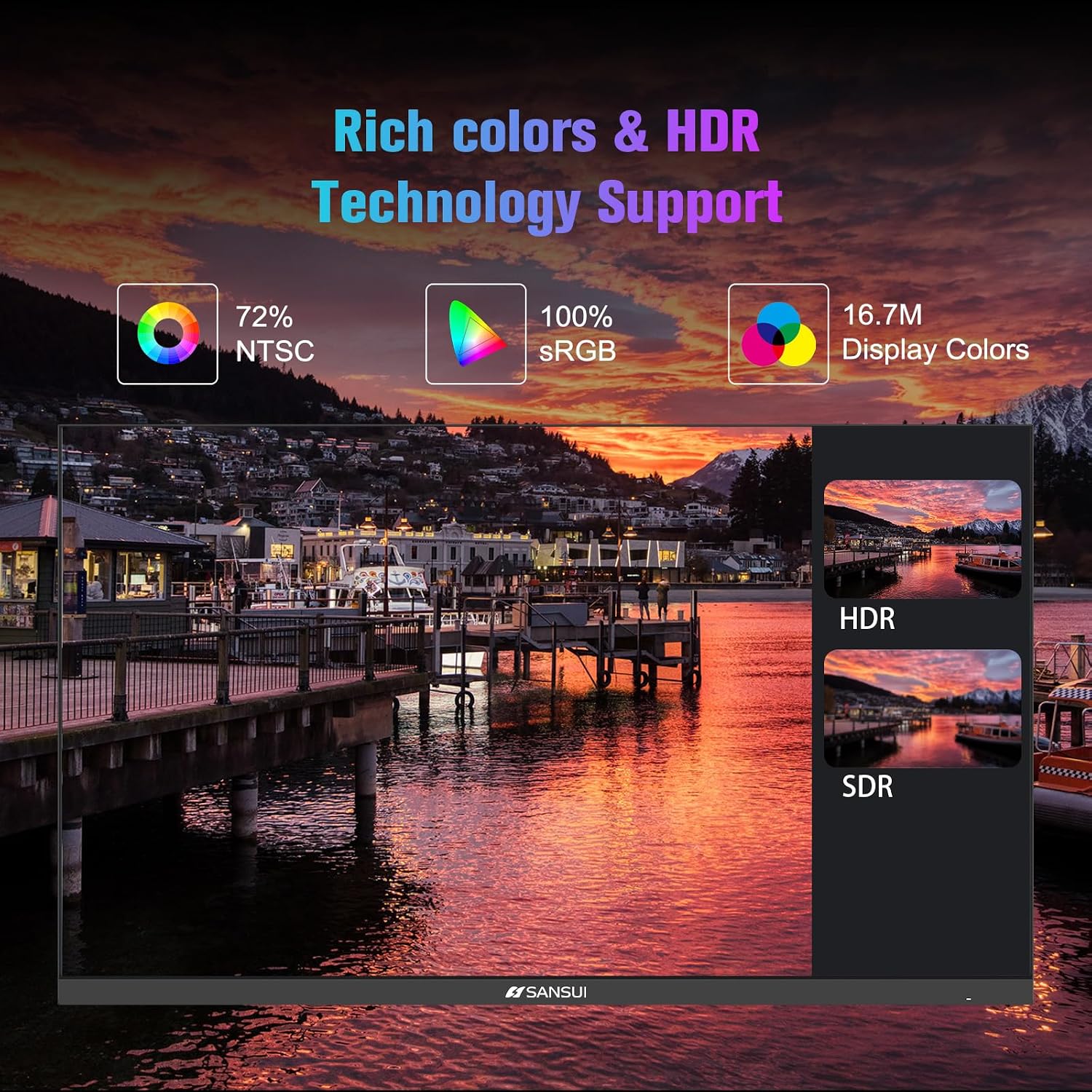SANSUI 32 Inch Curved 240Hz Gaming Monitor High Refresh Rate, FHD 1080P | Gaming PC Monitor HDMI DP1.4, 1500R Curvature, 1Ms MPRT, HDR,Metal Stand,VESA Compatible(DP Cable Incl.)