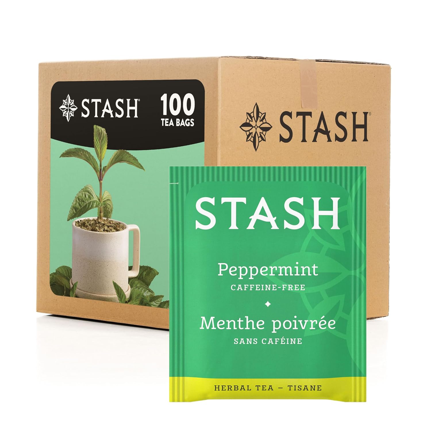 Stash Tea Premium Green Tea, Box of 100 Tea Bags