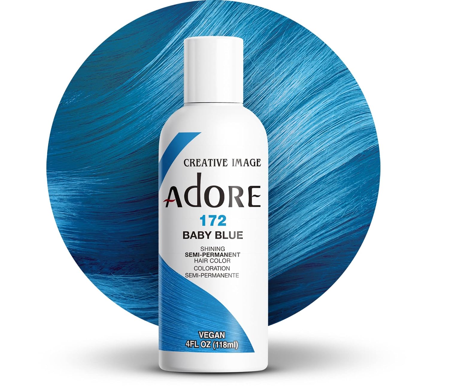Adore Semi Permanent Hair Color, 107 Mocha, 4 Fl Oz | Vegan & Cruelty-Free Brown Hair Dye | No Ammonia, No Peroxide, No Alcohol