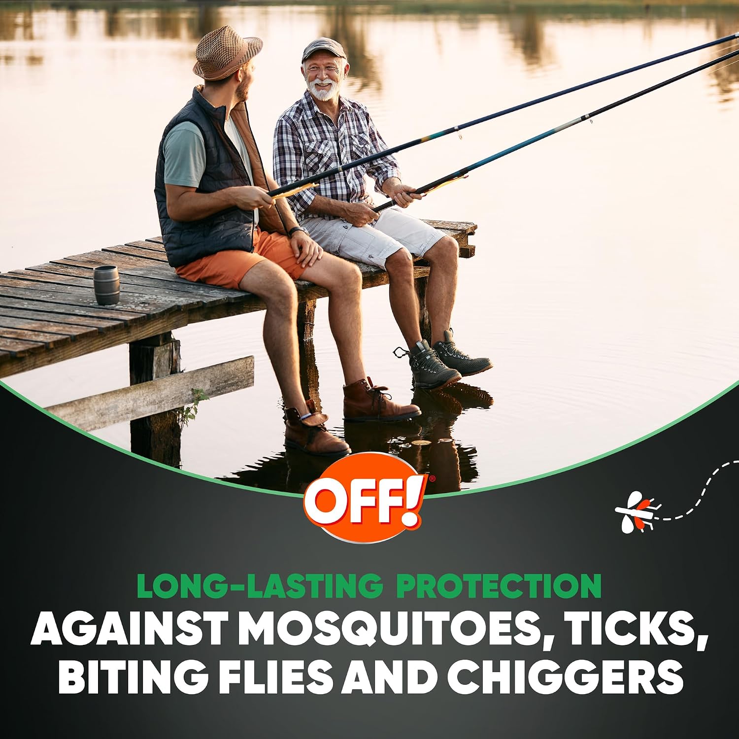 OFF! Deep Woods Sportsmen Insect Repellent Aerosol, Bug Spray Containing 30% DEET, Protects Against Mosquitoes and Ticks, 6 Oz, (Pack of 4)