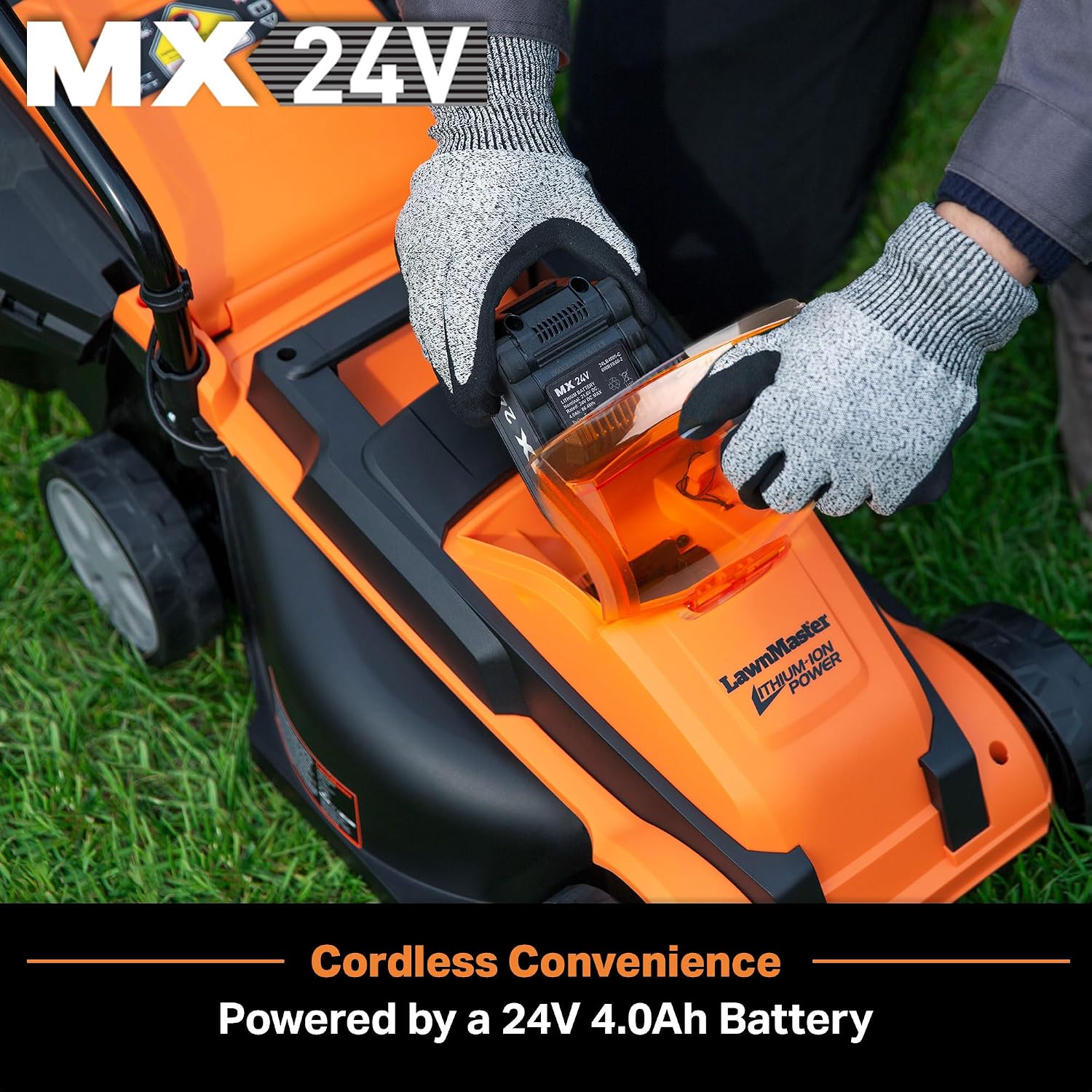 LawnMaster MEB1216K Electric Lawn Mower 16-Inch 12AMP